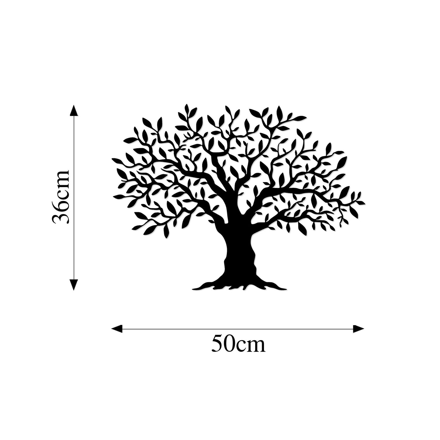 Metalna zidna dekoracija, Monumental Tree Medium