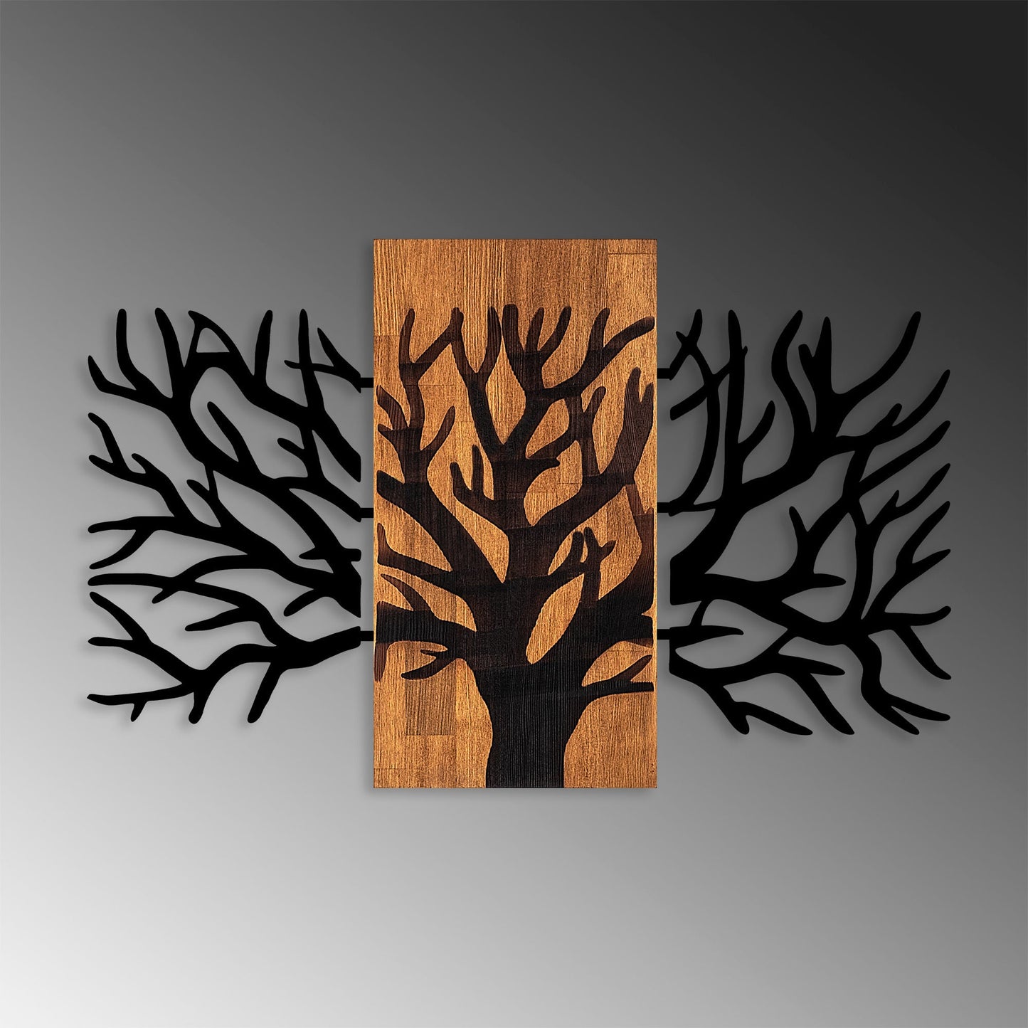 Ukrasni drveni zidni dodatak, Horn Tree - 381