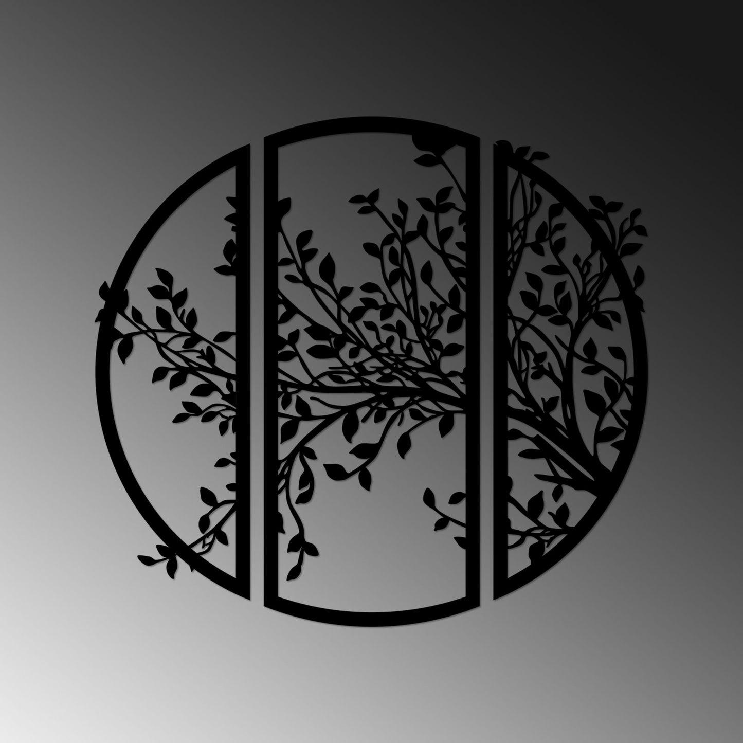 Metalna zidna dekoracija, Piece Flower - 502