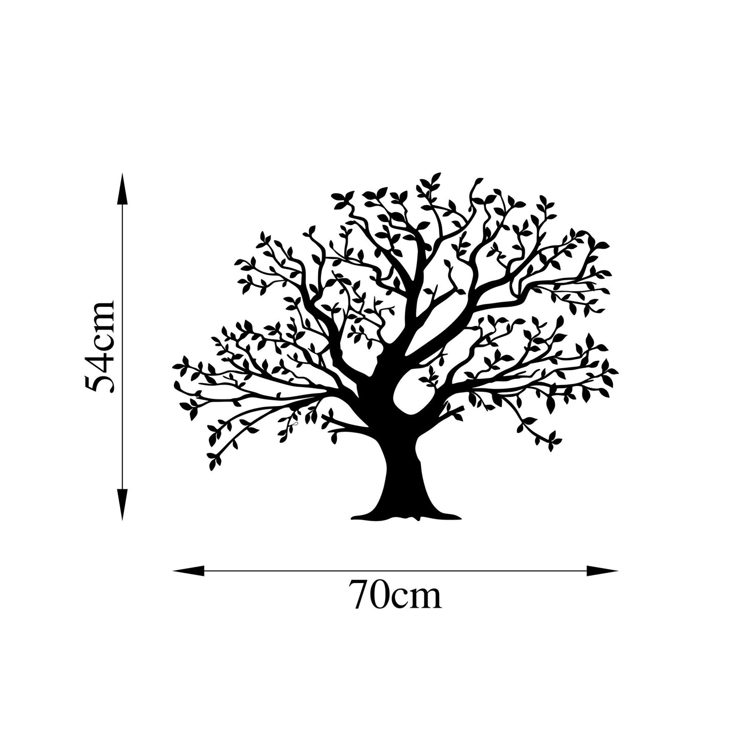 Metalna zidna dekoracija, Monumental Tree - 515