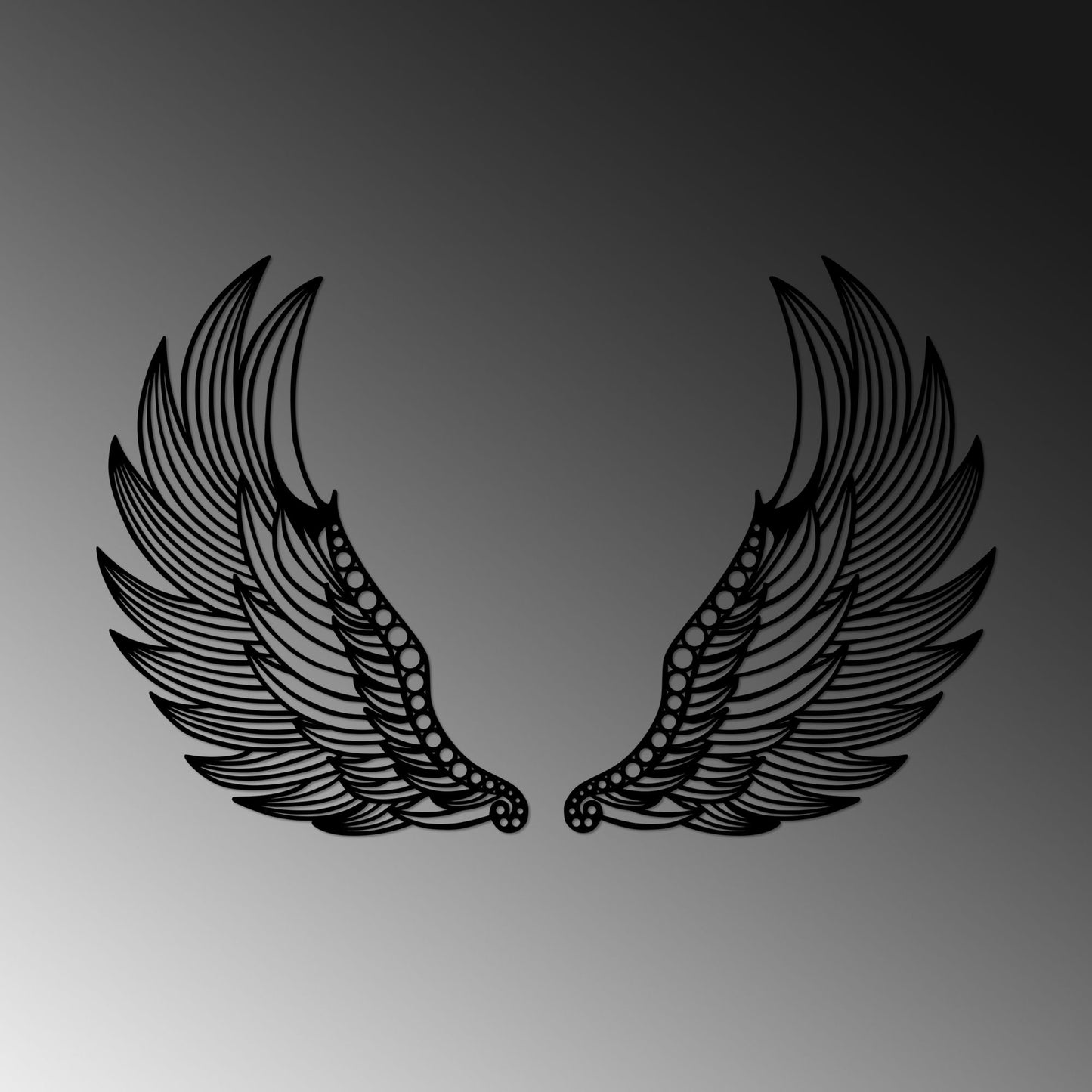Metalna zidna dekoracija, Angel Wings - 525