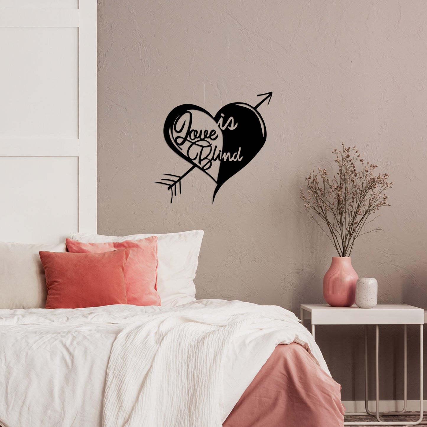 Metalna zidna dekoracija, Love in Blind - 530