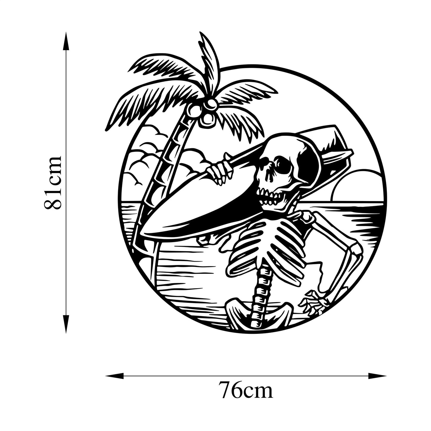 Metalna zidna dekoracija, See Sad Skeletor - 532