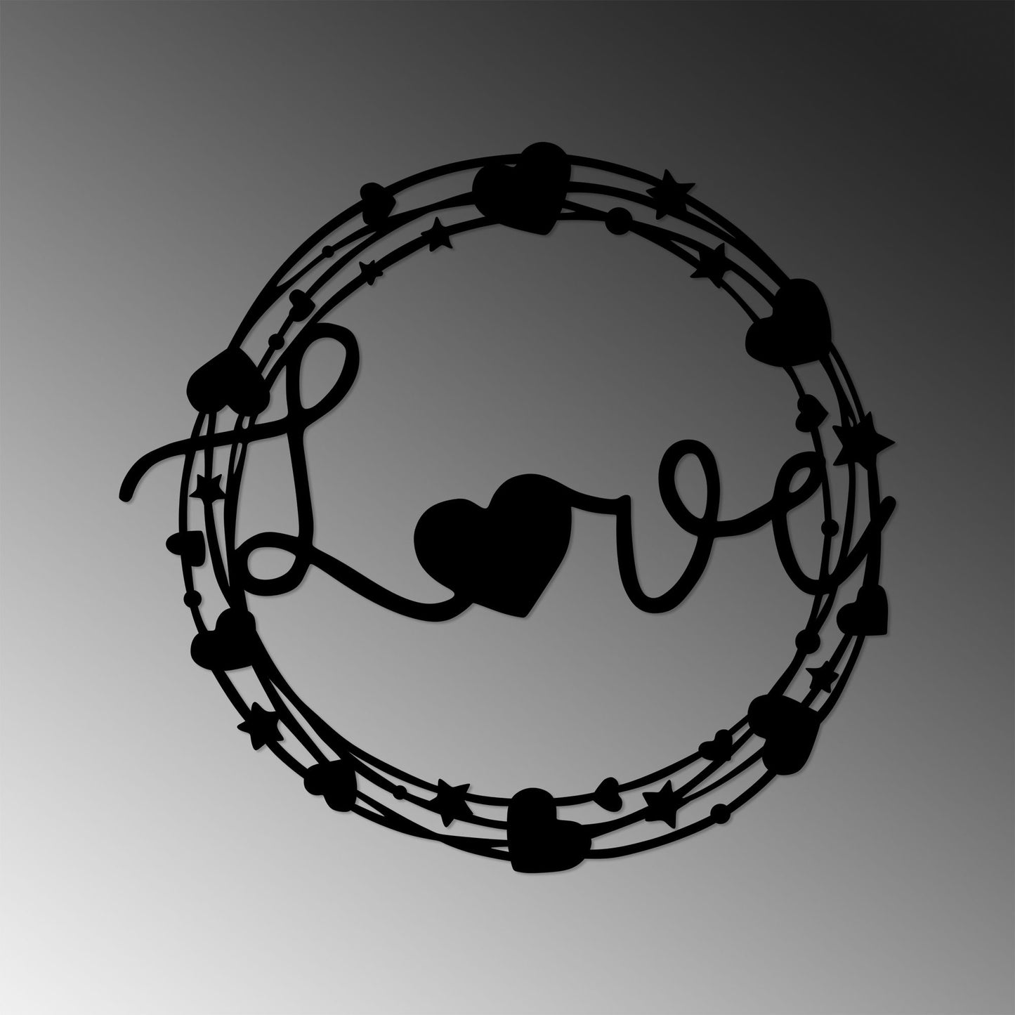 Metalna zidna dekoracija, Love - 469