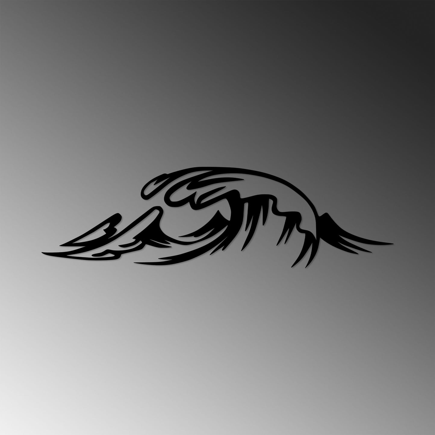 Metalna zidna dekoracija, Wave - 476