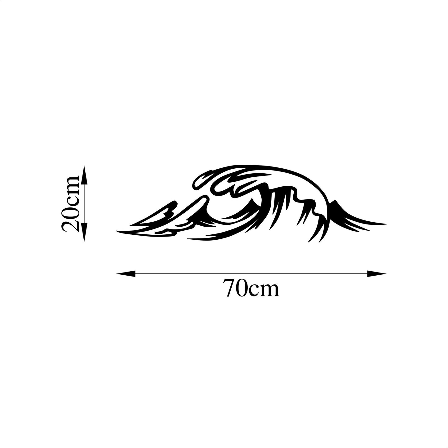 Metalna zidna dekoracija, Wave - 476