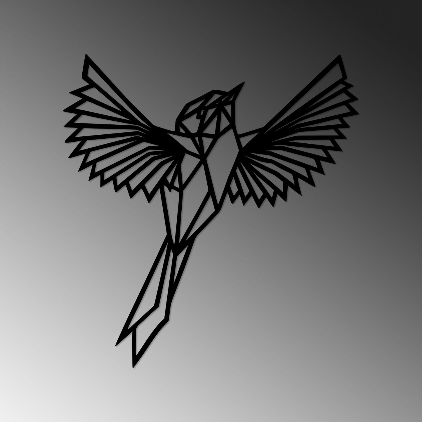 Metalna zidna dekoracija, King Bird - 479