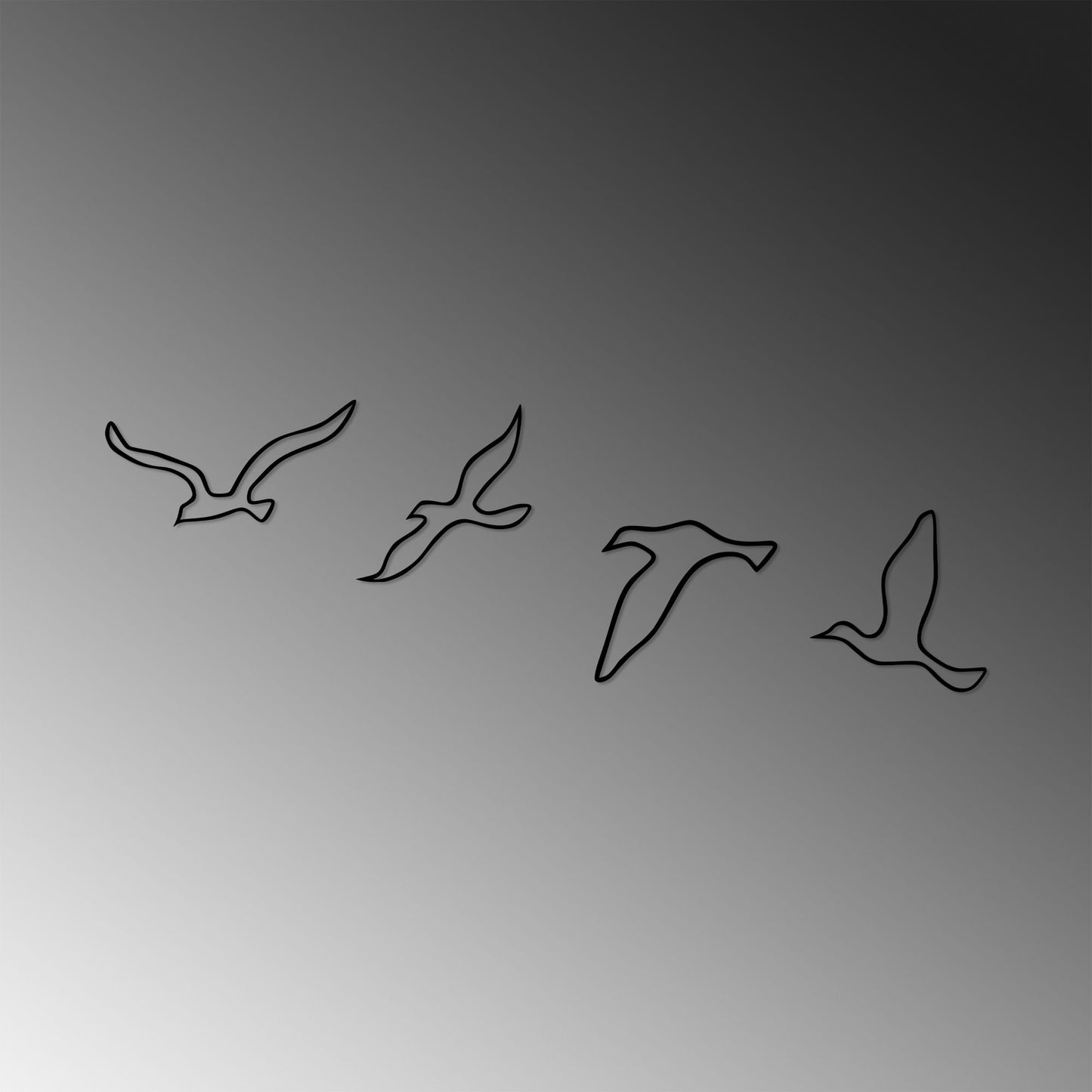 Metalna zidna dekoracija, Birds - 486