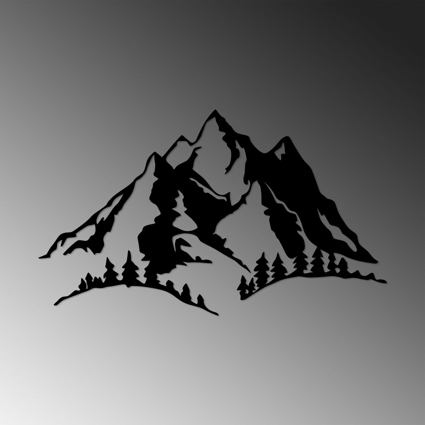 Metalna zidna dekoracija, Mountain - 487