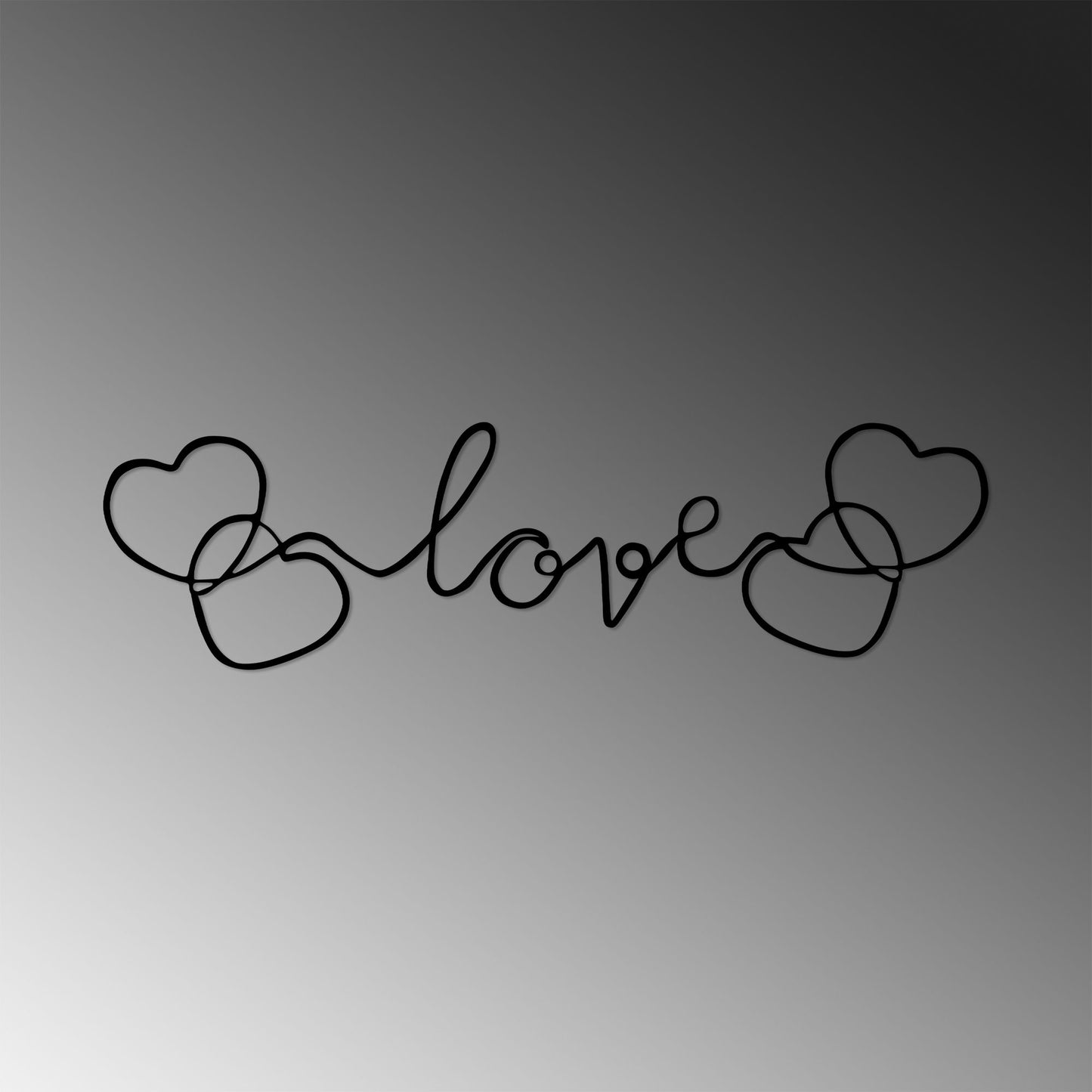Metalna zidna dekoracija, Love - 491