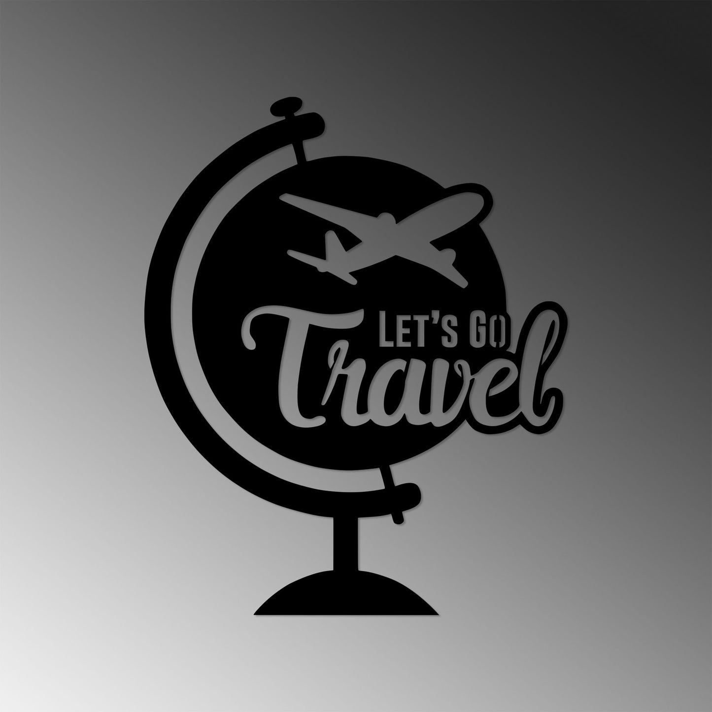 Metalna zidna dekoracija, Let'S Go Travel - 492