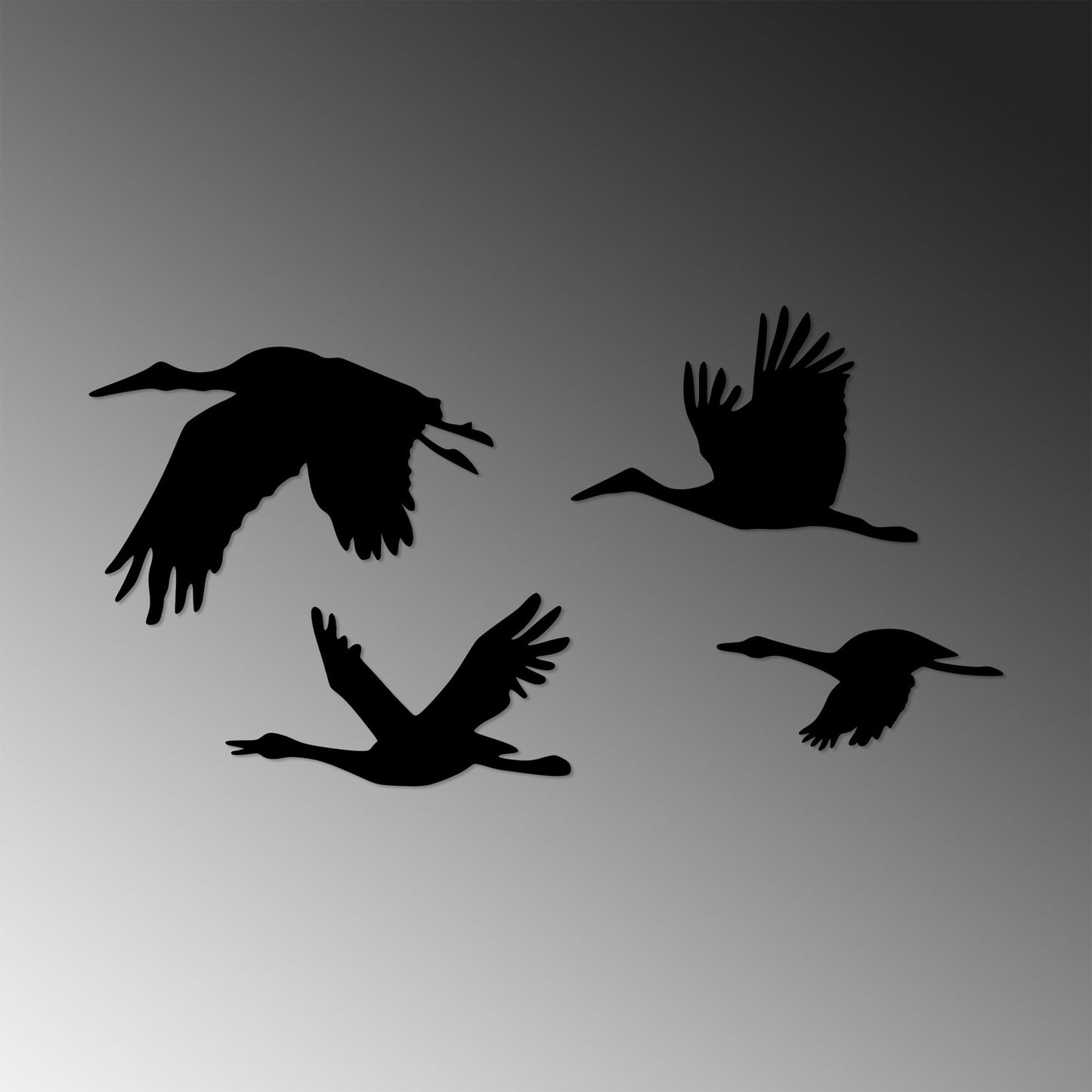 Metalna zidna dekoracija, Stork