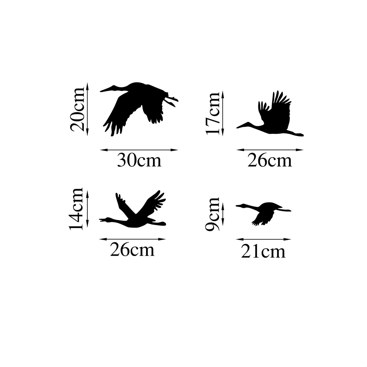 Metalna zidna dekoracija, Stork