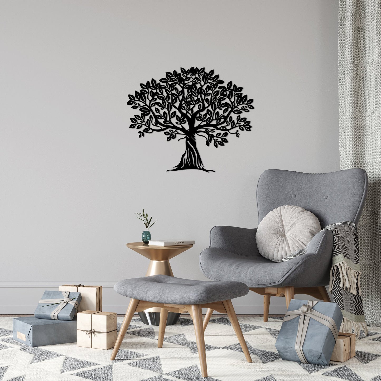 Metalna zidna dekoracija, Monumental Tree 5