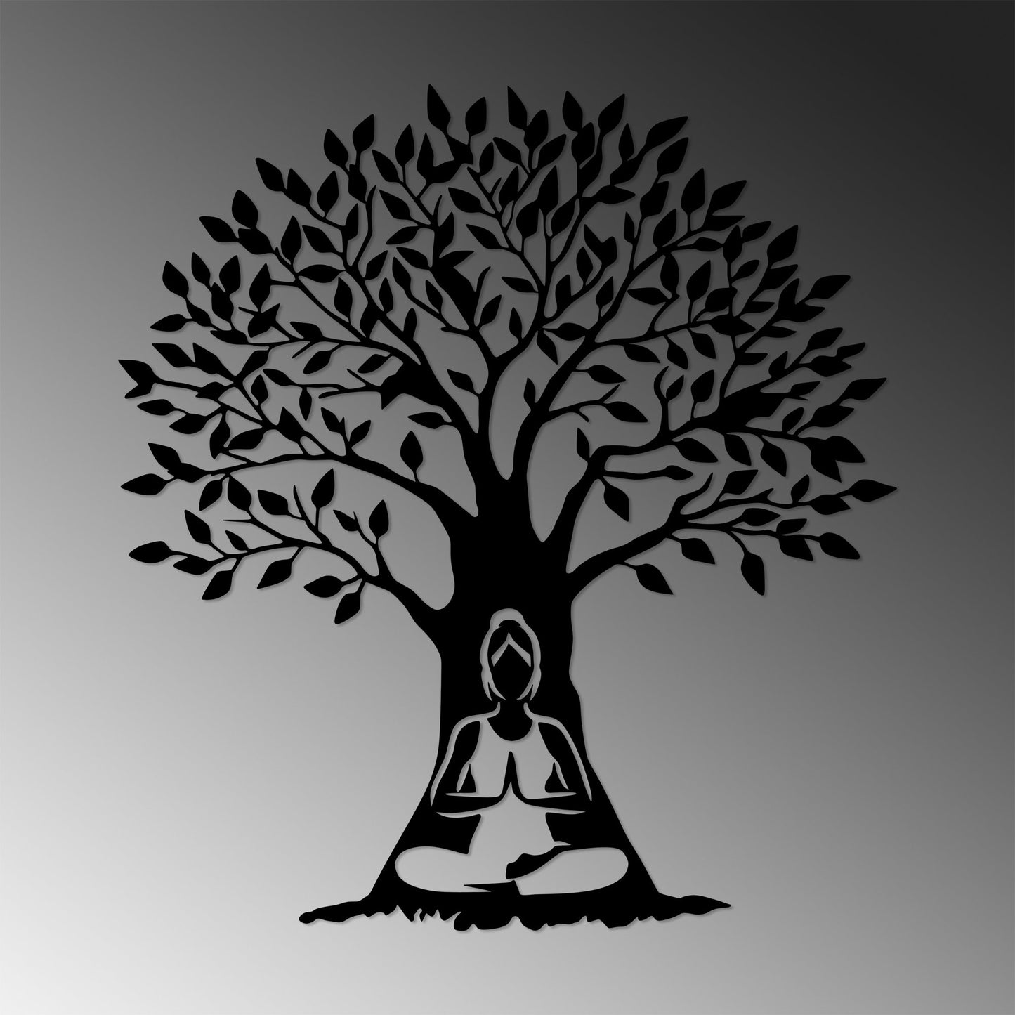 Metalna zidna dekoracija, Yoga 4