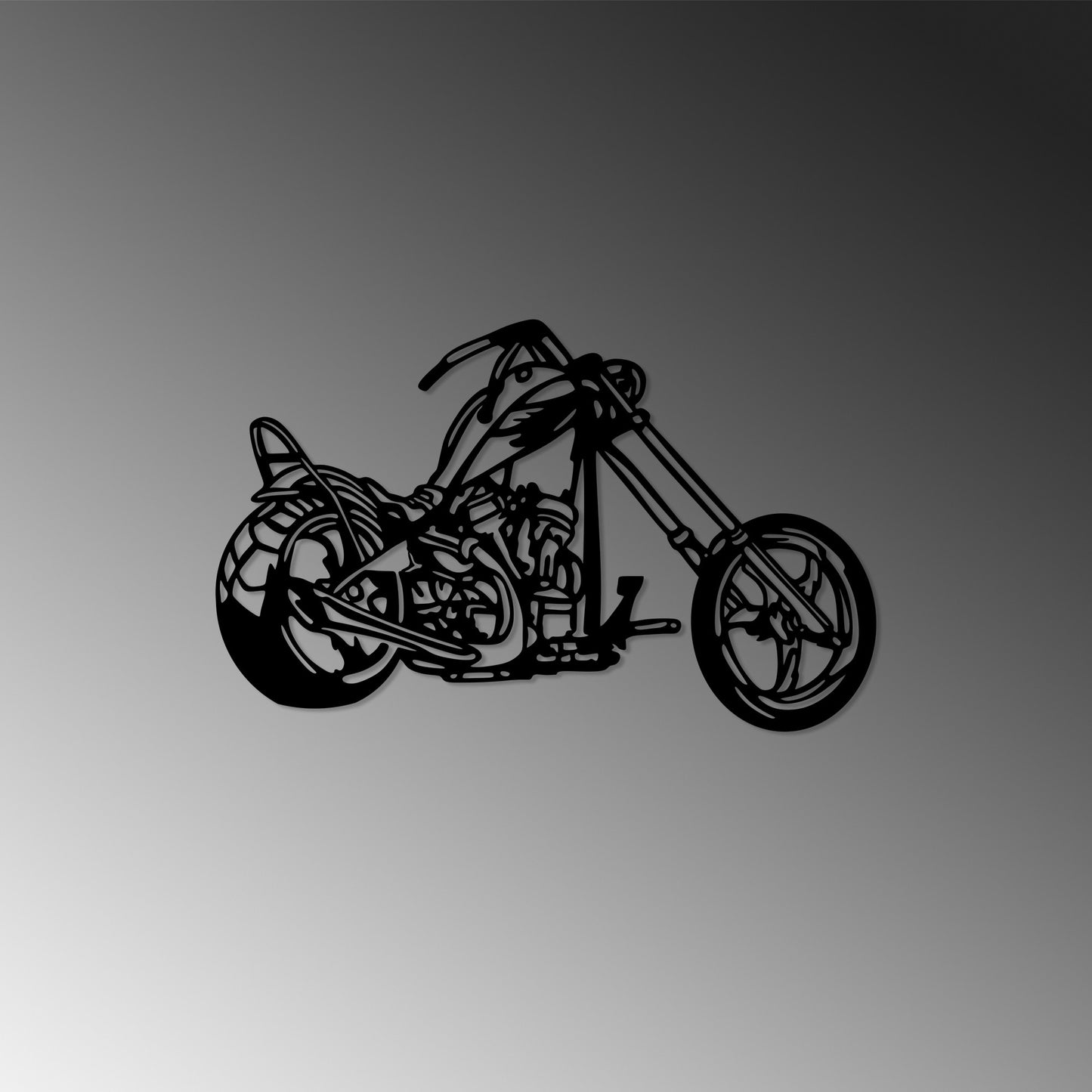 Metalna zidna dekoracija, Motorcycle