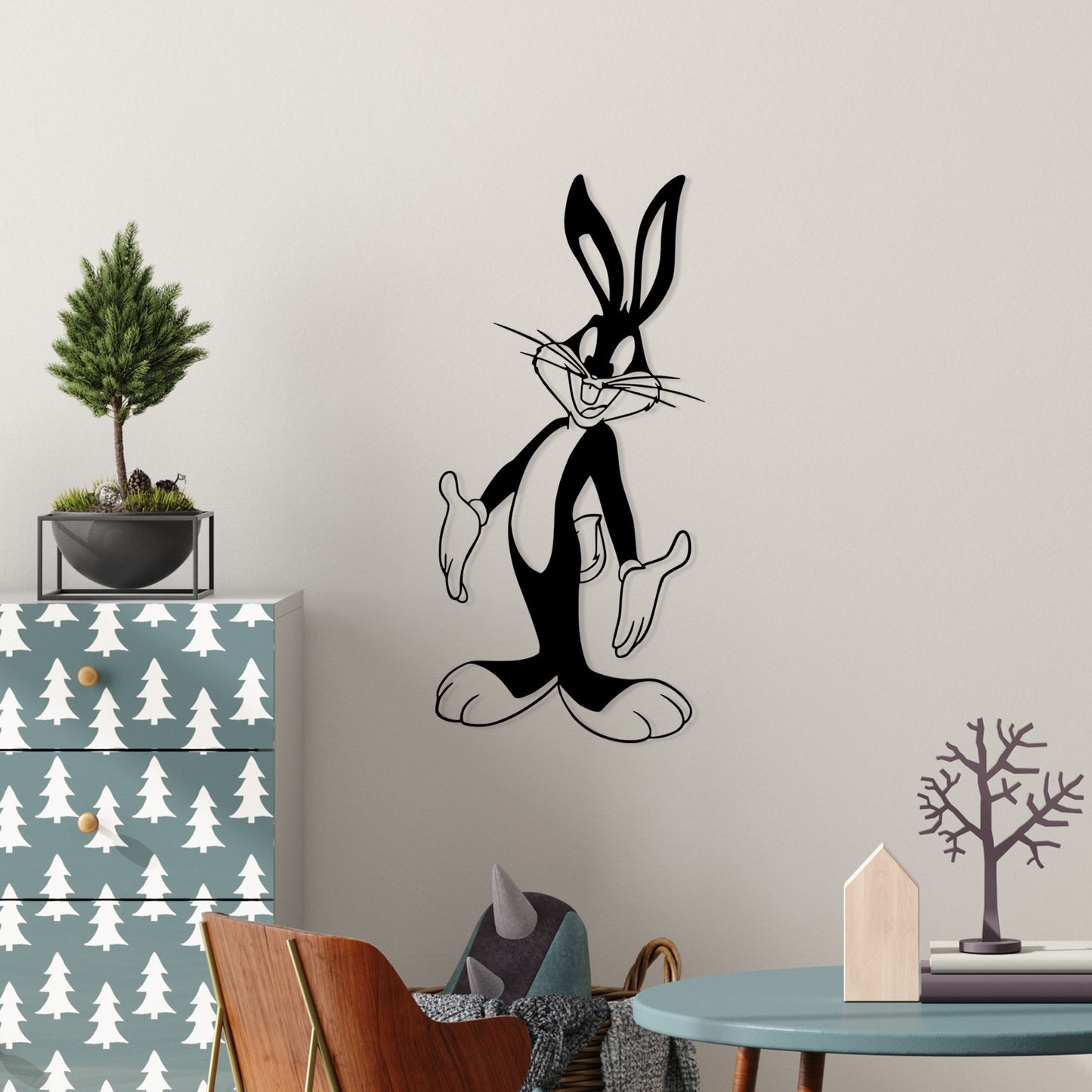 Metalna zidna dekoracija, Bugs Bunny 1