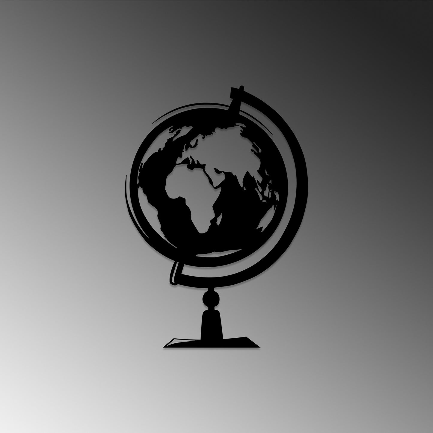 Metalna zidna dekoracija, World Map 3