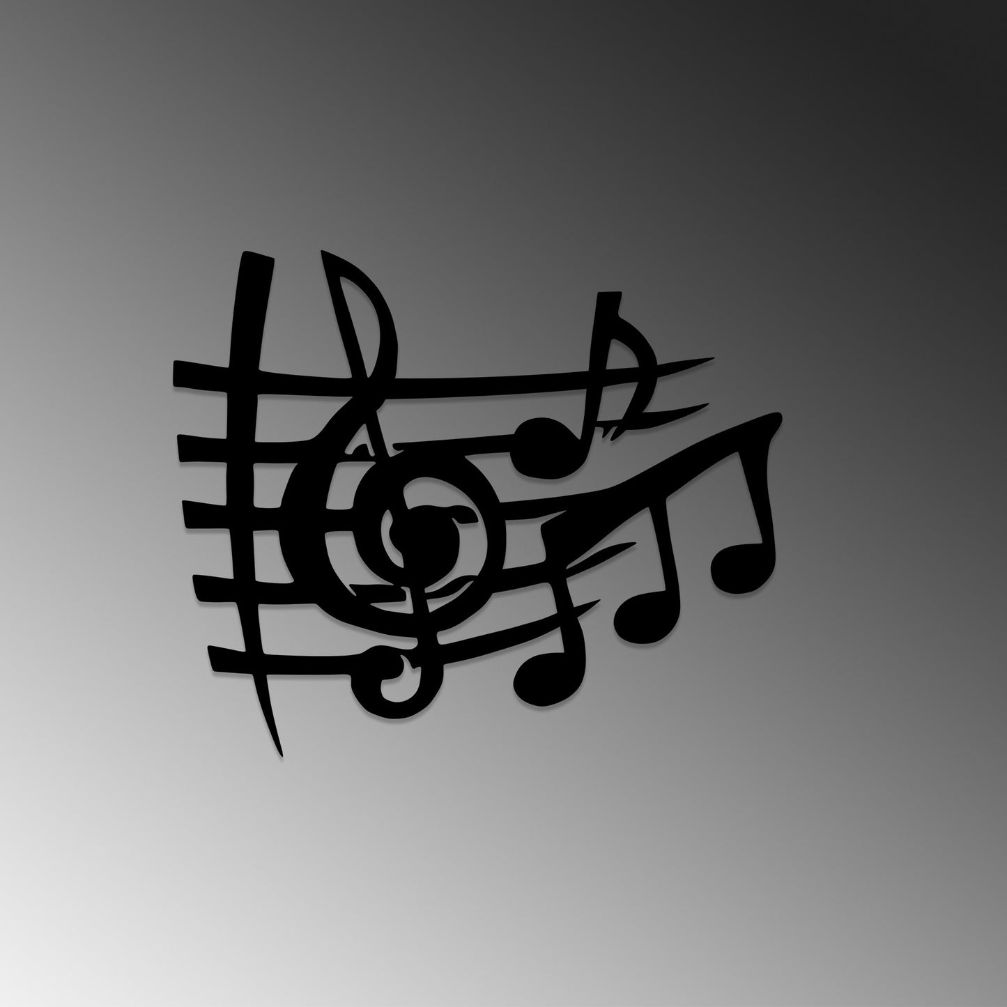Metalna zidna dekoracija, Musical 3