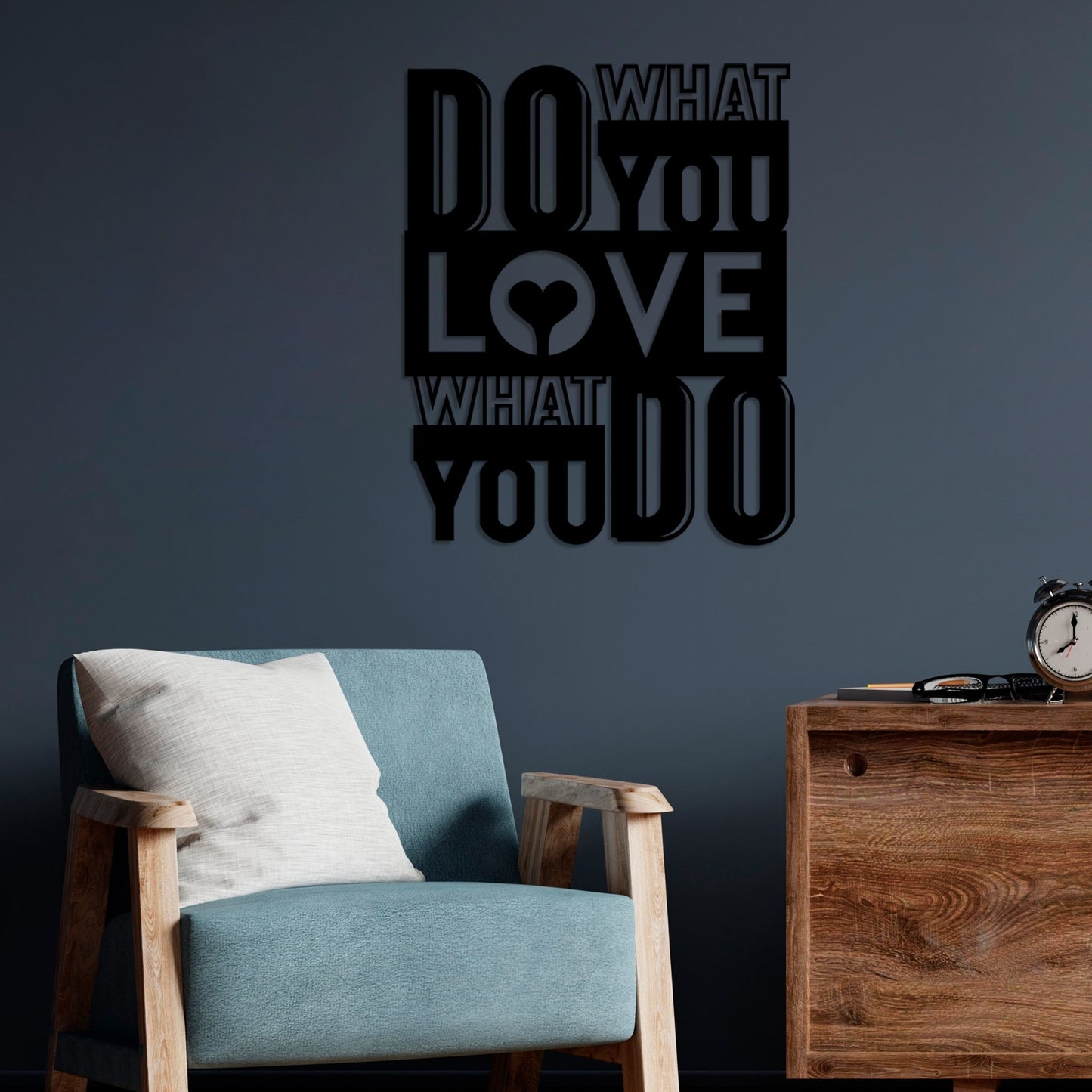 Metalna zidna dekoracija, What Do You Love