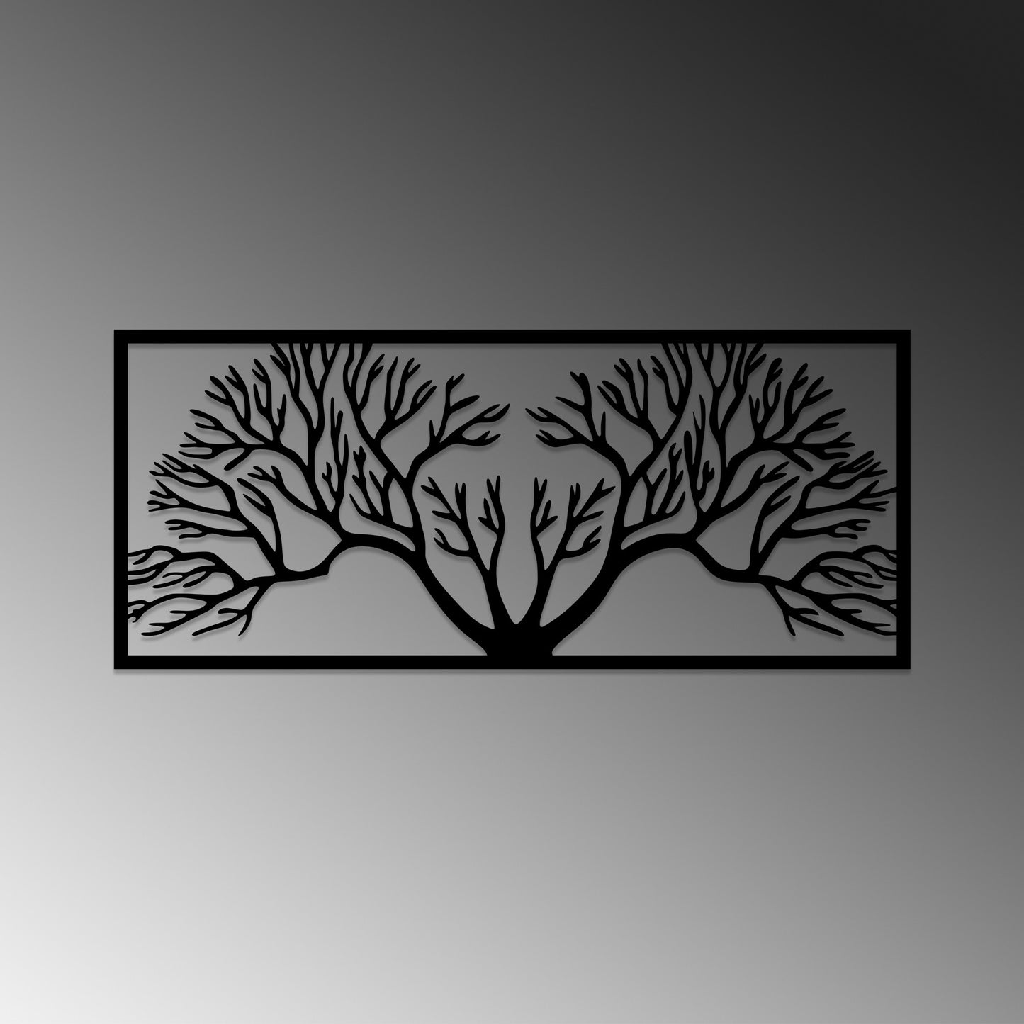 Metalna zidna dekoracija, Horn Tree