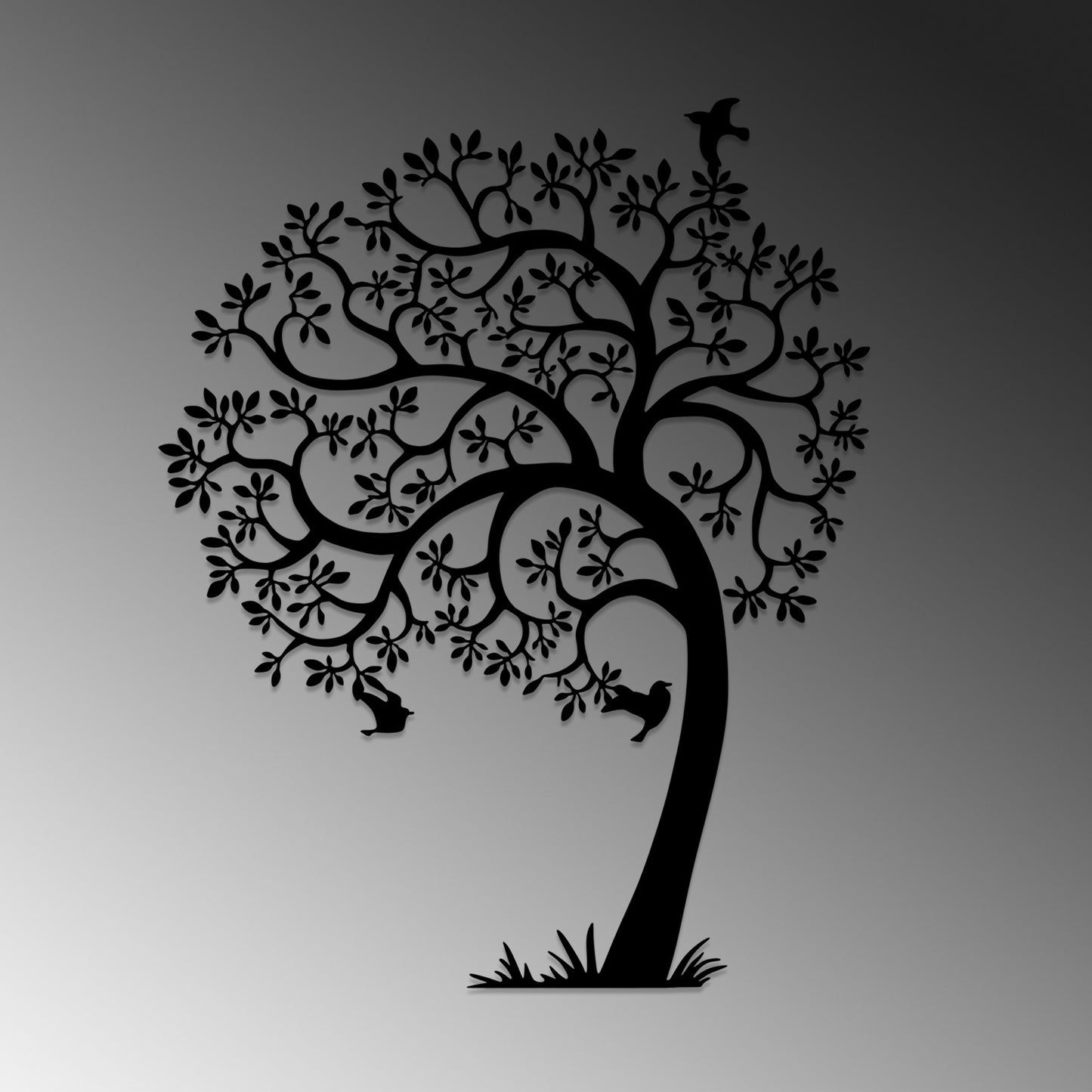 Metalna zidna dekoracija, Lonely Tree