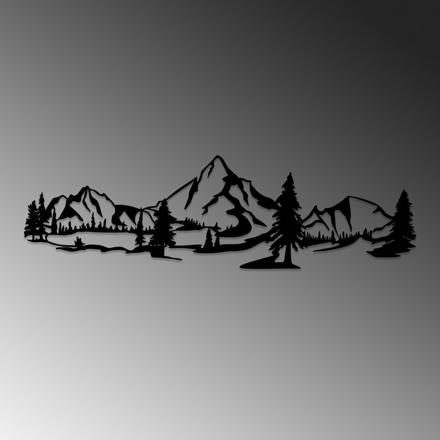 Metalna zidna dekoracija, Landscape 4