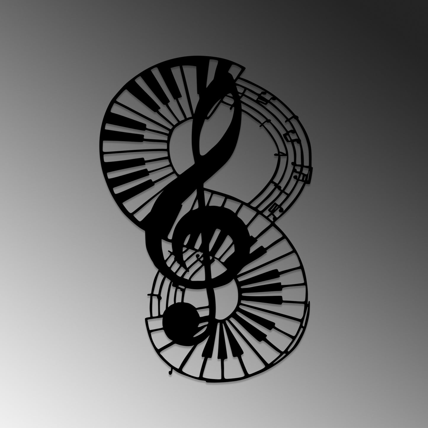 Metalna zidna dekoracija, Musical 4