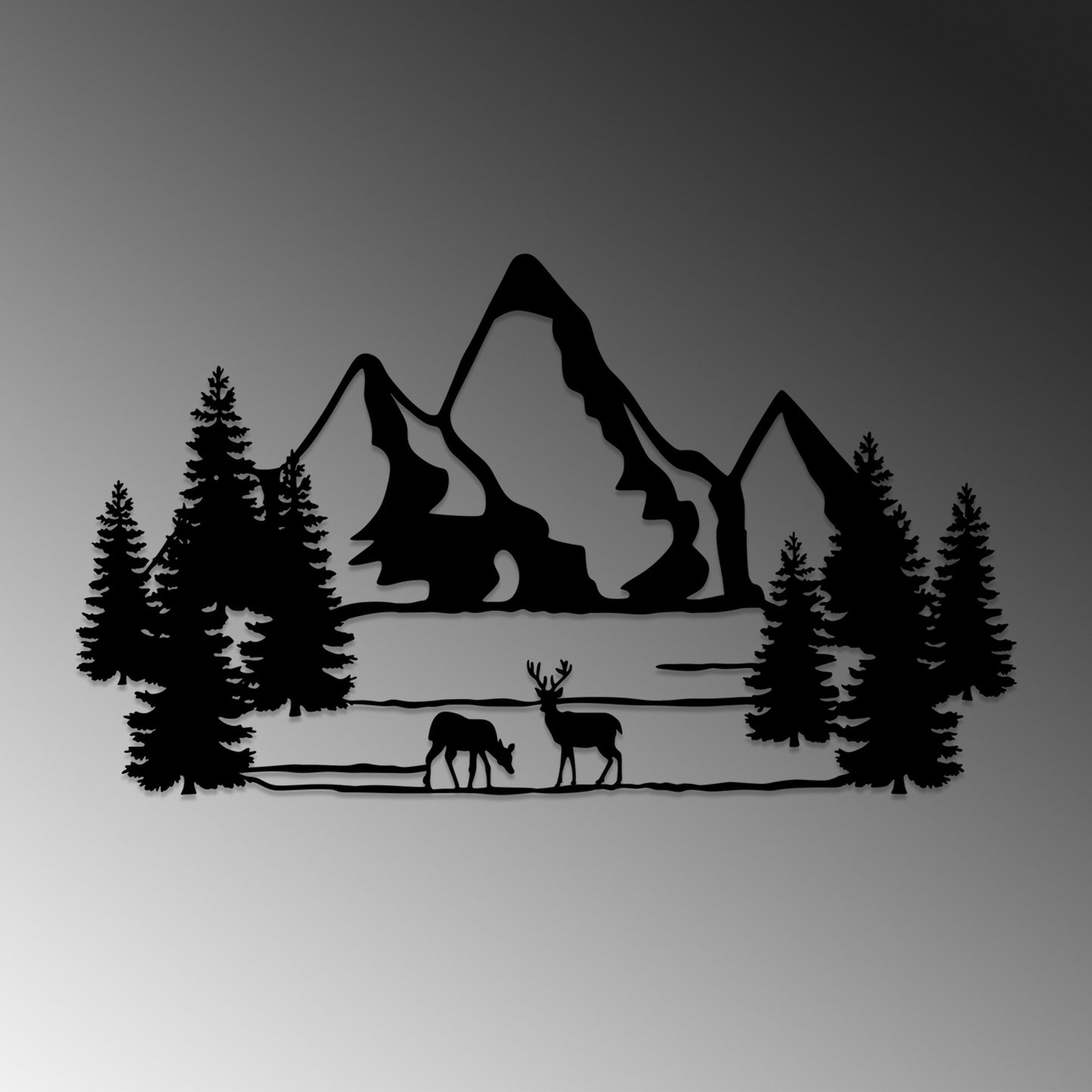 Metalna zidna dekoracija, Landscape 5