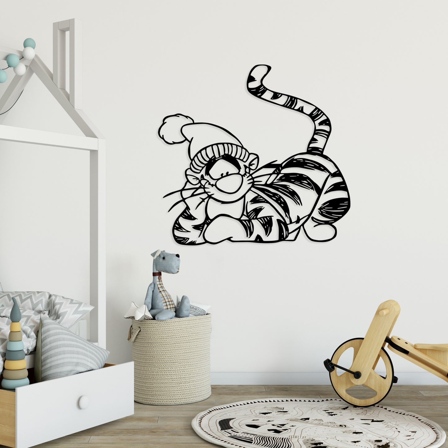 Metalna zidna dekoracija, Tigger