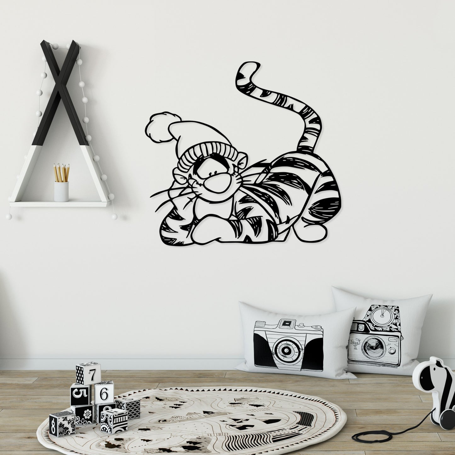 Metalna zidna dekoracija, Tigger