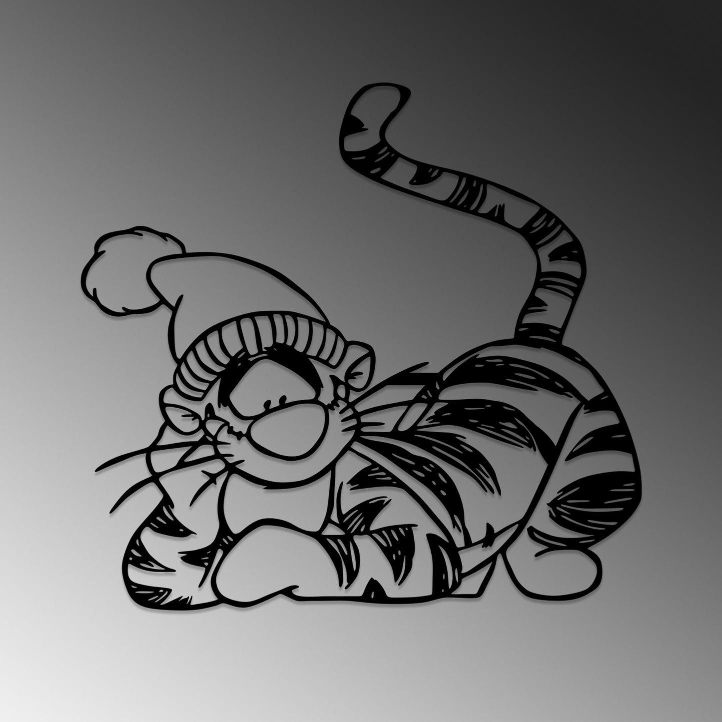Metalna zidna dekoracija, Tigger