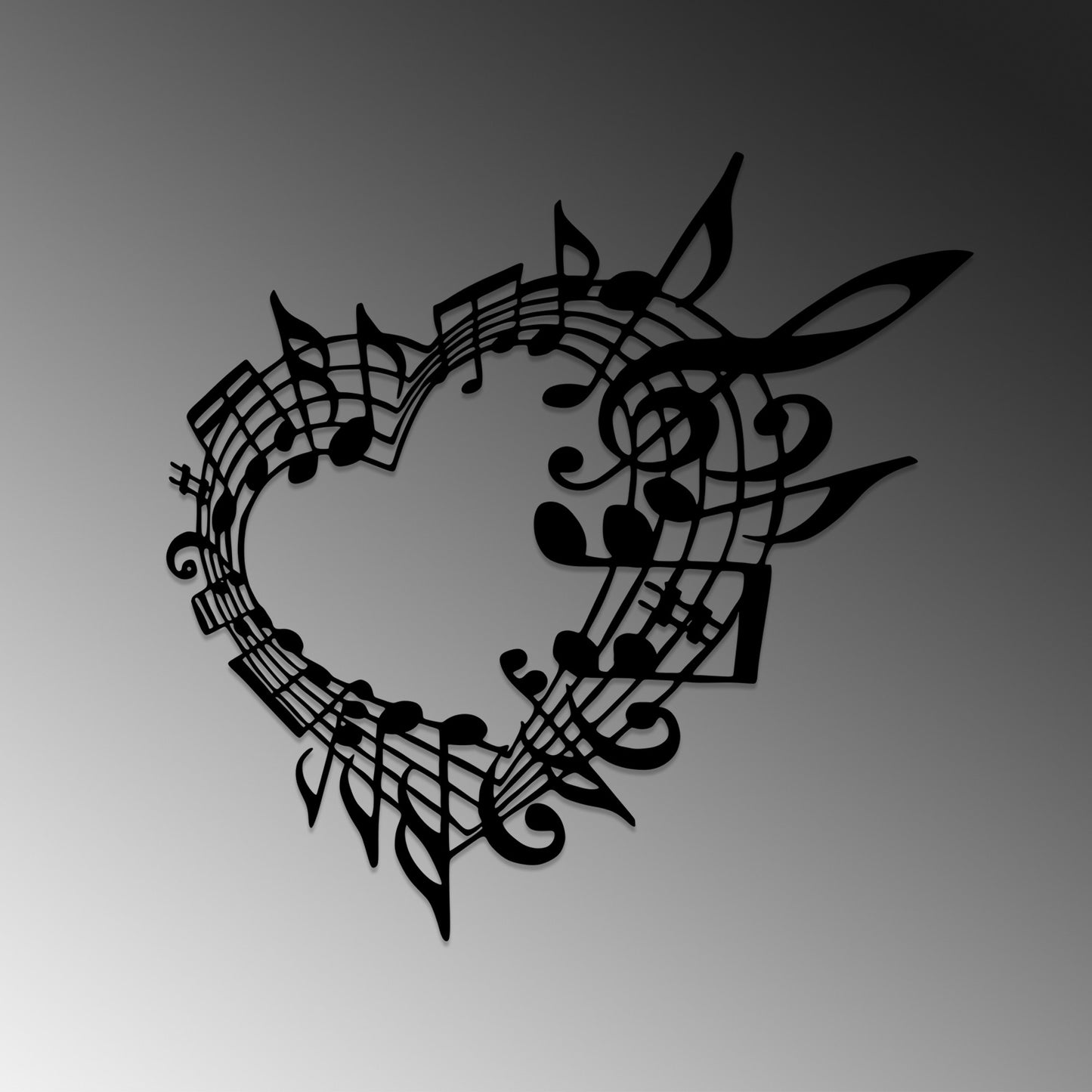 Metalna zidna dekoracija, Musical 5