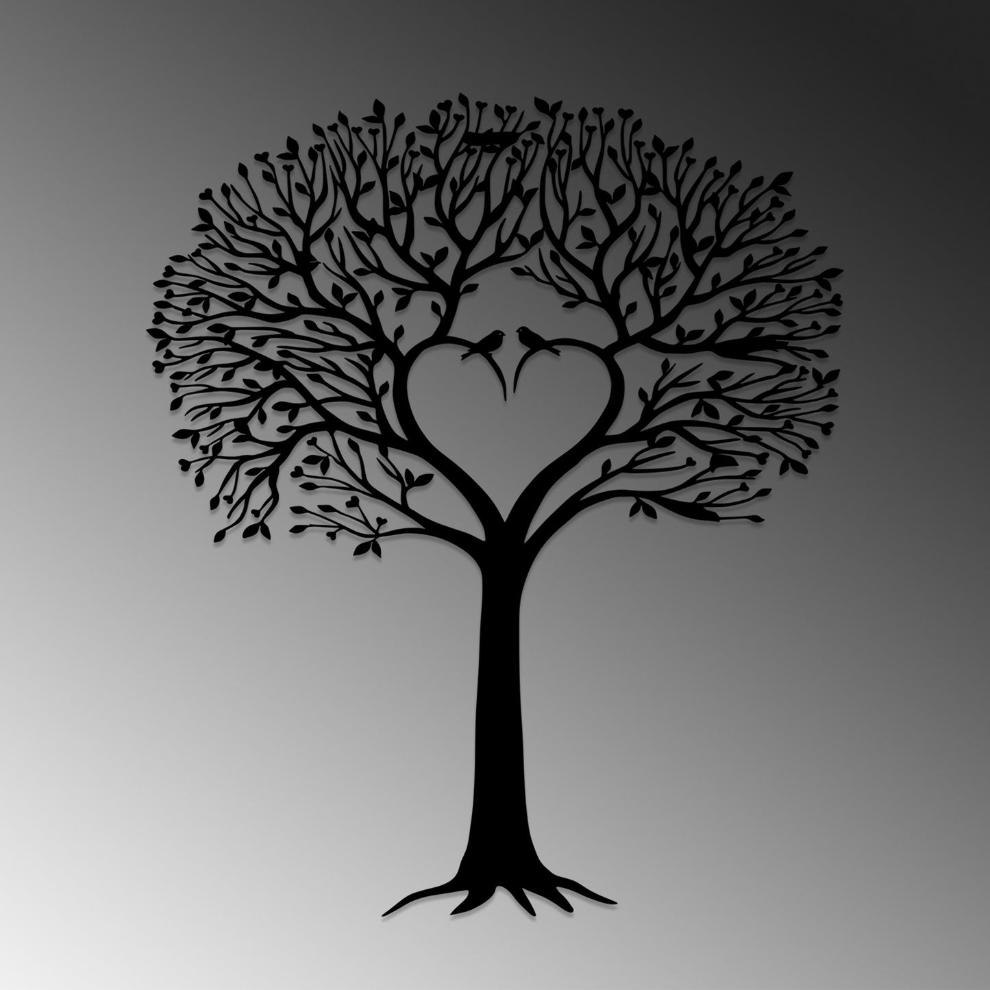Metalna zidna dekoracija, Love Tree