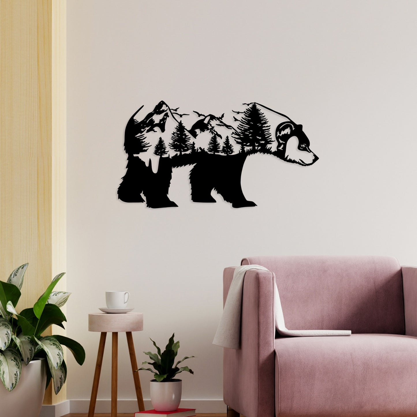 Metalna zidna dekoracija, Bear Of The Forest