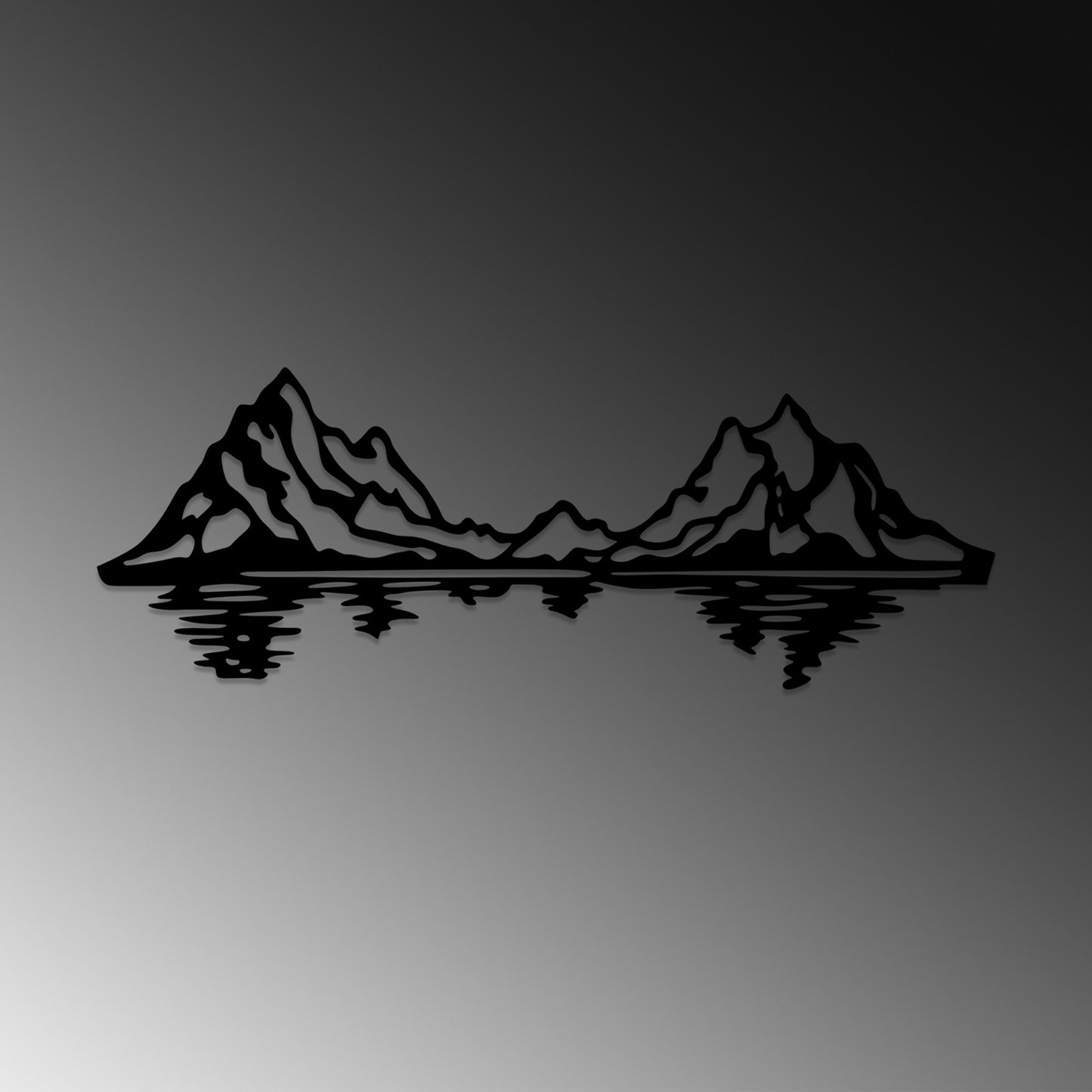 Metalna zidna dekoracija, Mountains