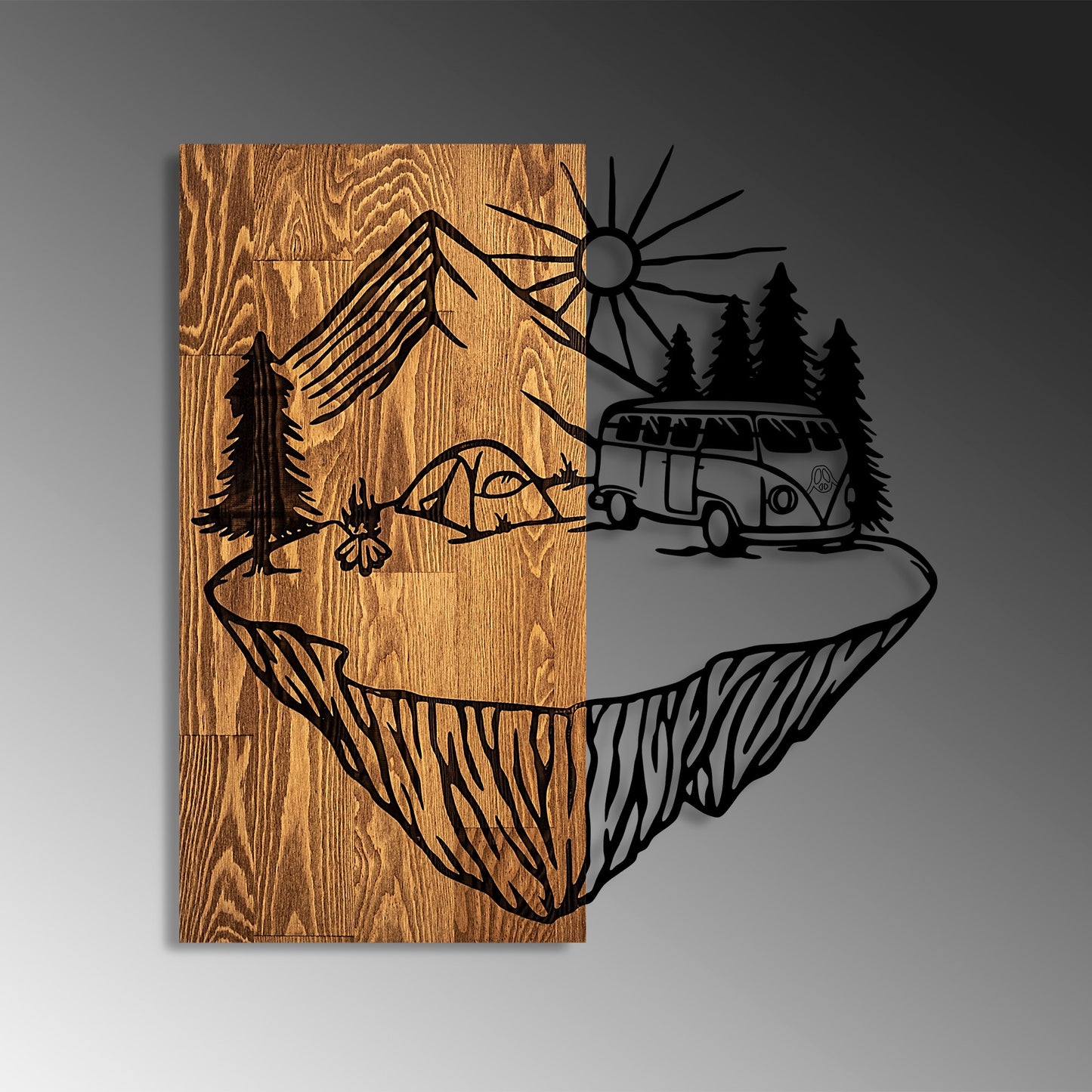 Drvena zidna dekoracija, Camp Life