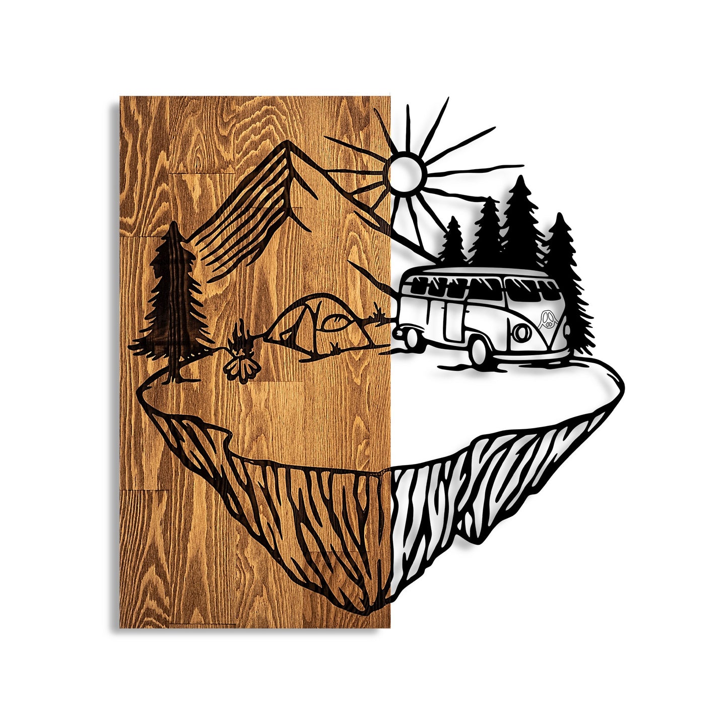 Drvena zidna dekoracija, Camp Life