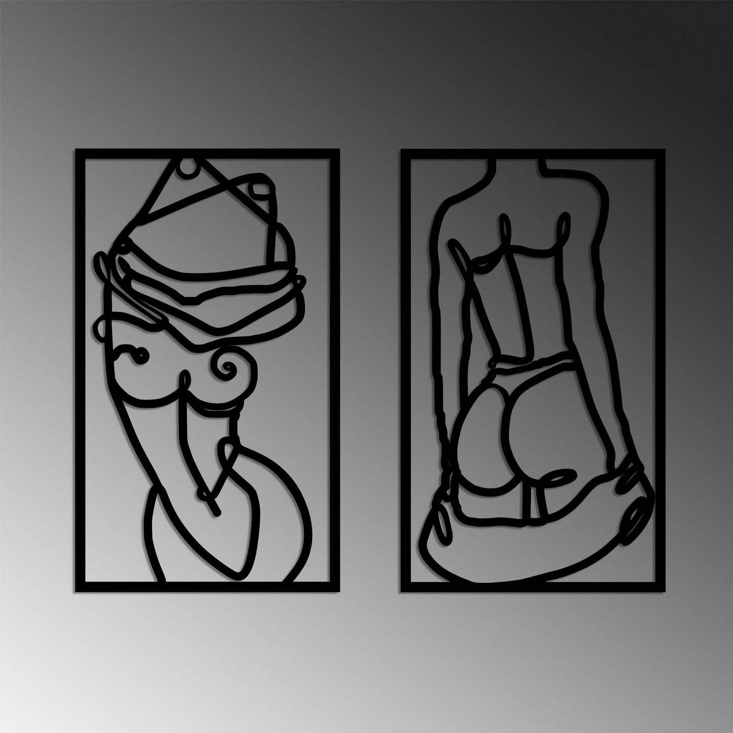 Metalna zidna dekoracija, Body Positive