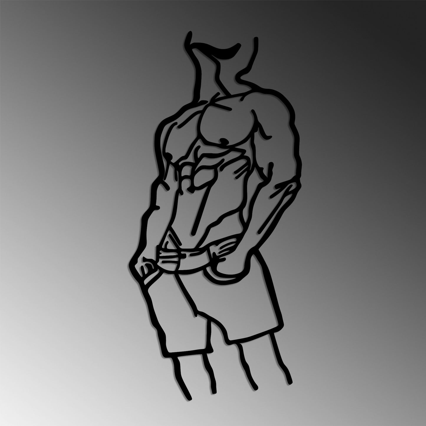 Metalna zidna dekoracija, Cool Masculine Man