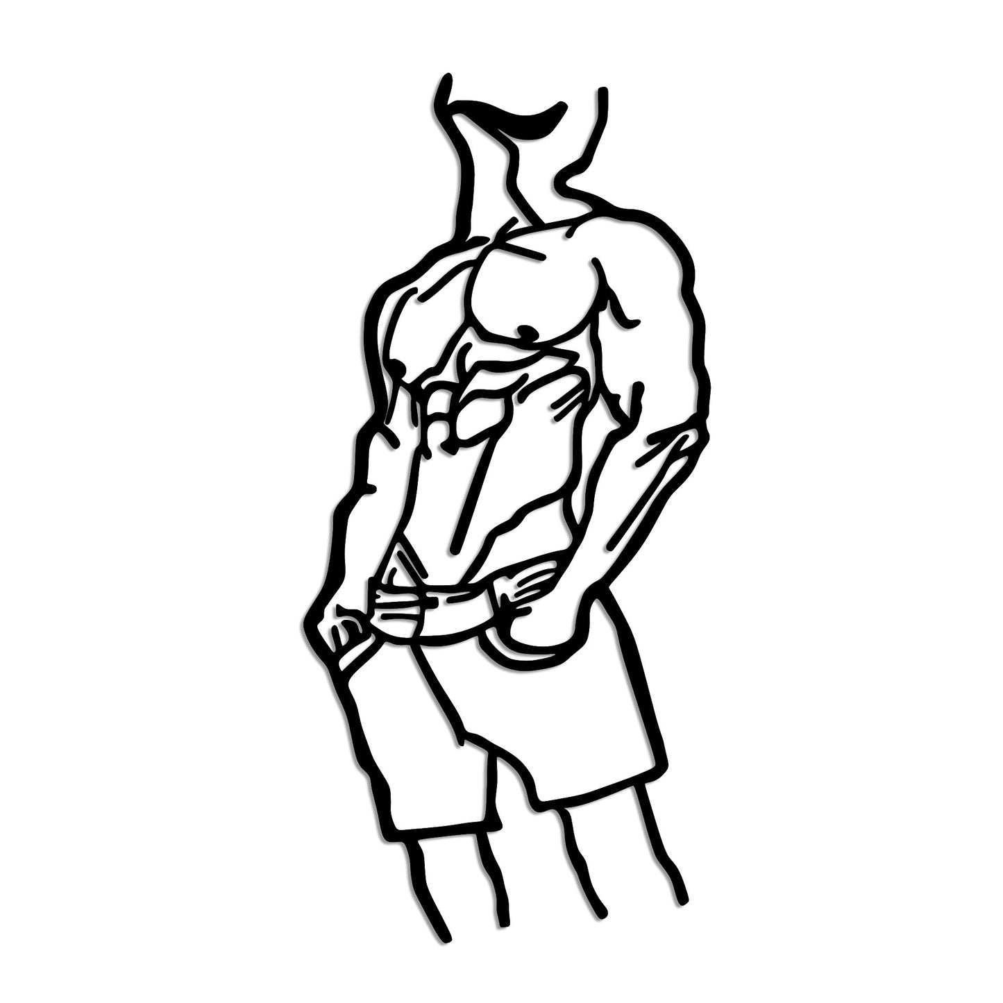 Metalna zidna dekoracija, Cool Masculine Man