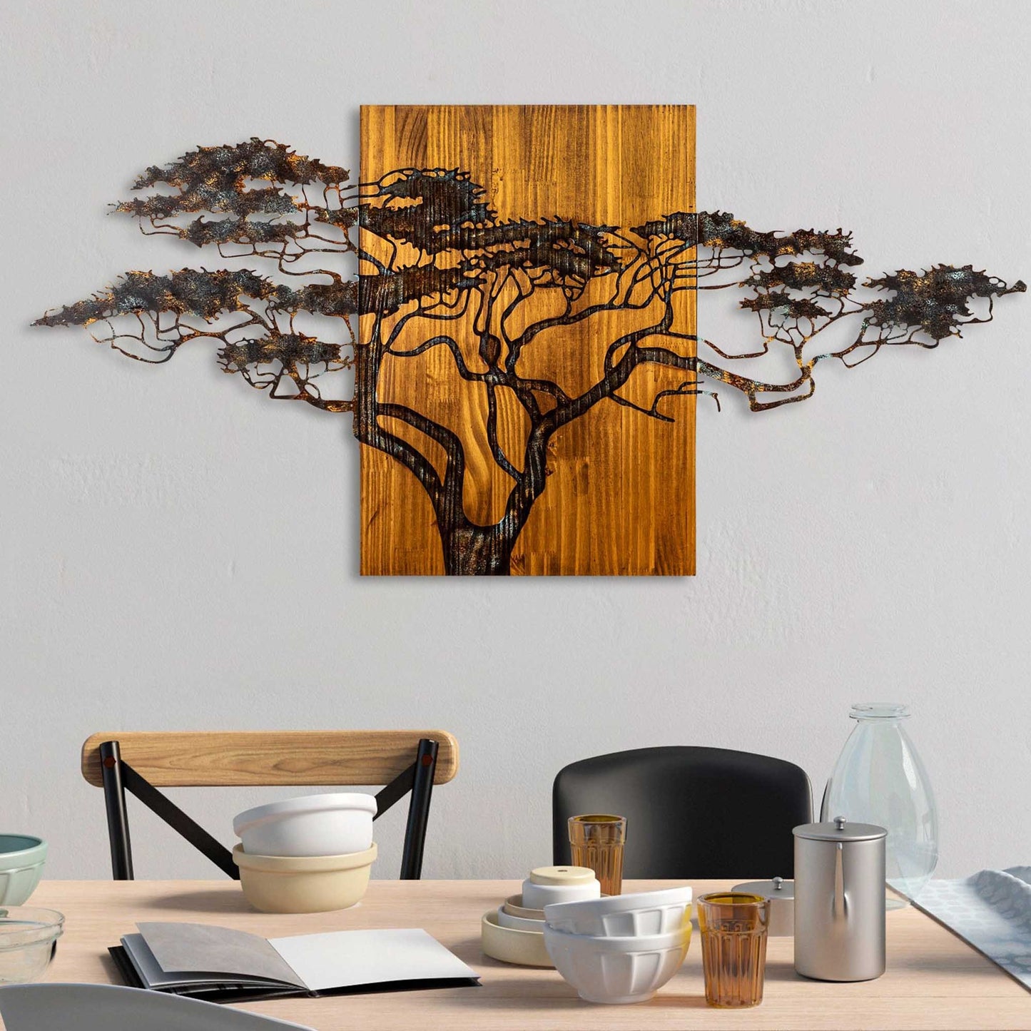 Zidna dekoracija drvena, Acacia Tree - 329-A