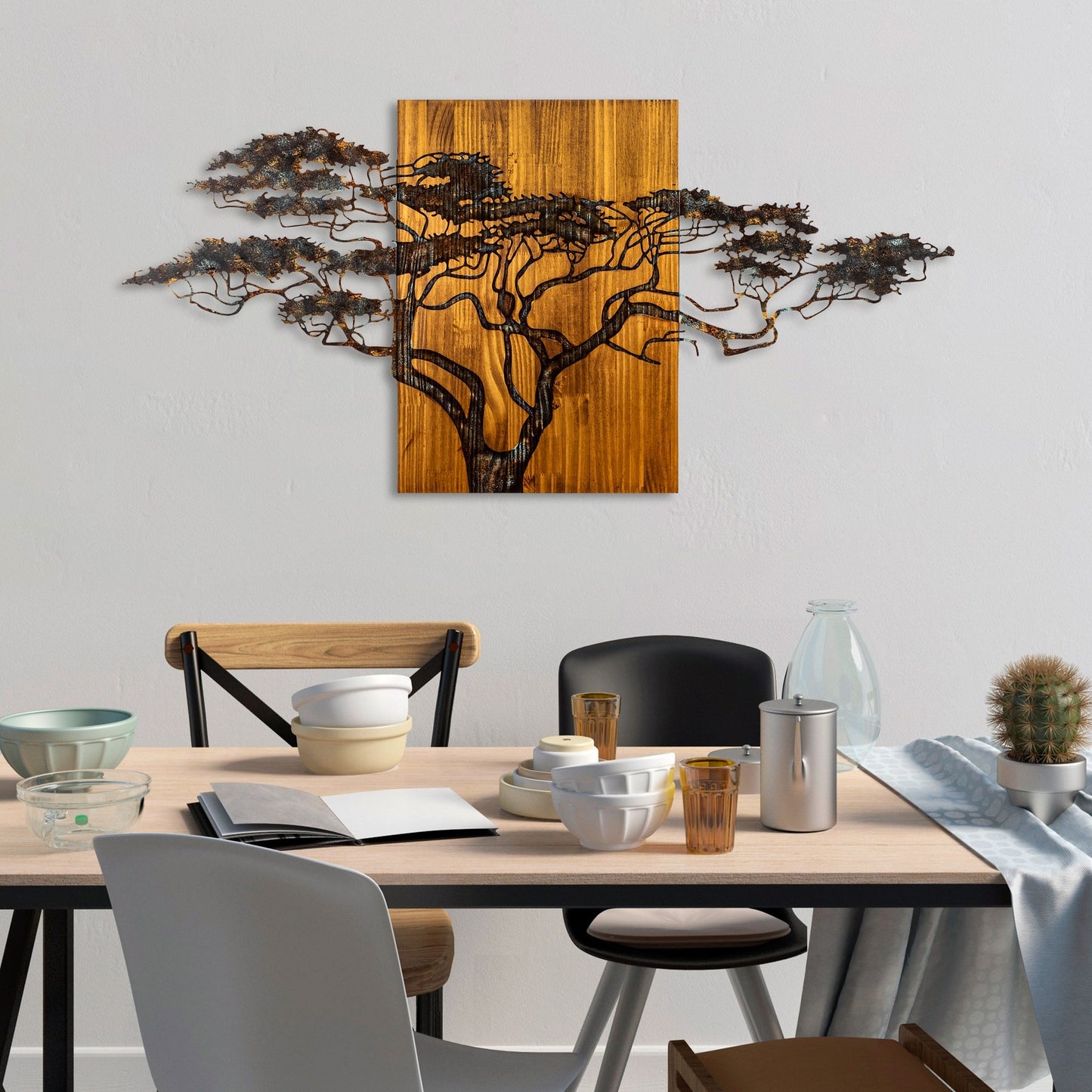 Zidna dekoracija drvena, Acacia Tree - 329-A