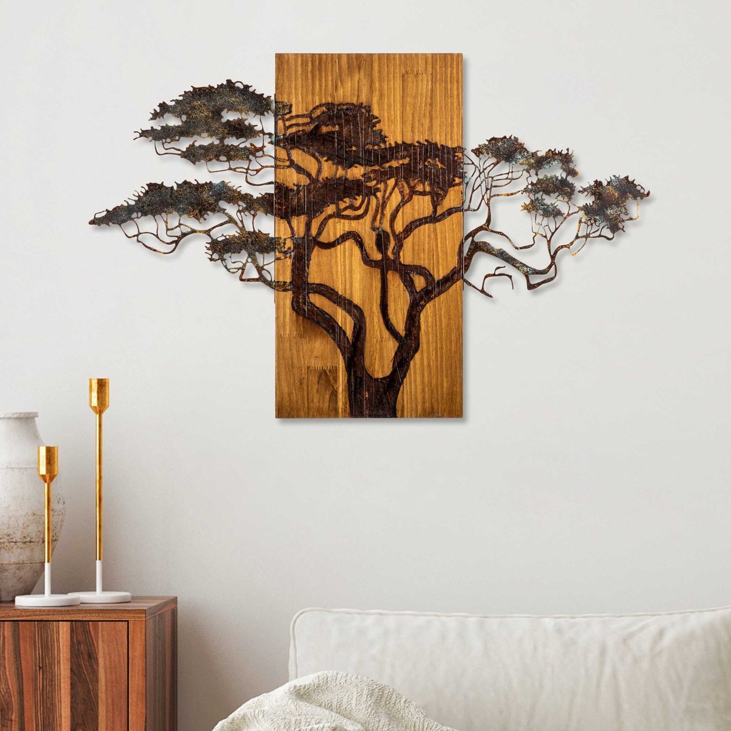 Zidna dekoracija drvena, Acacia Tree - 387-A