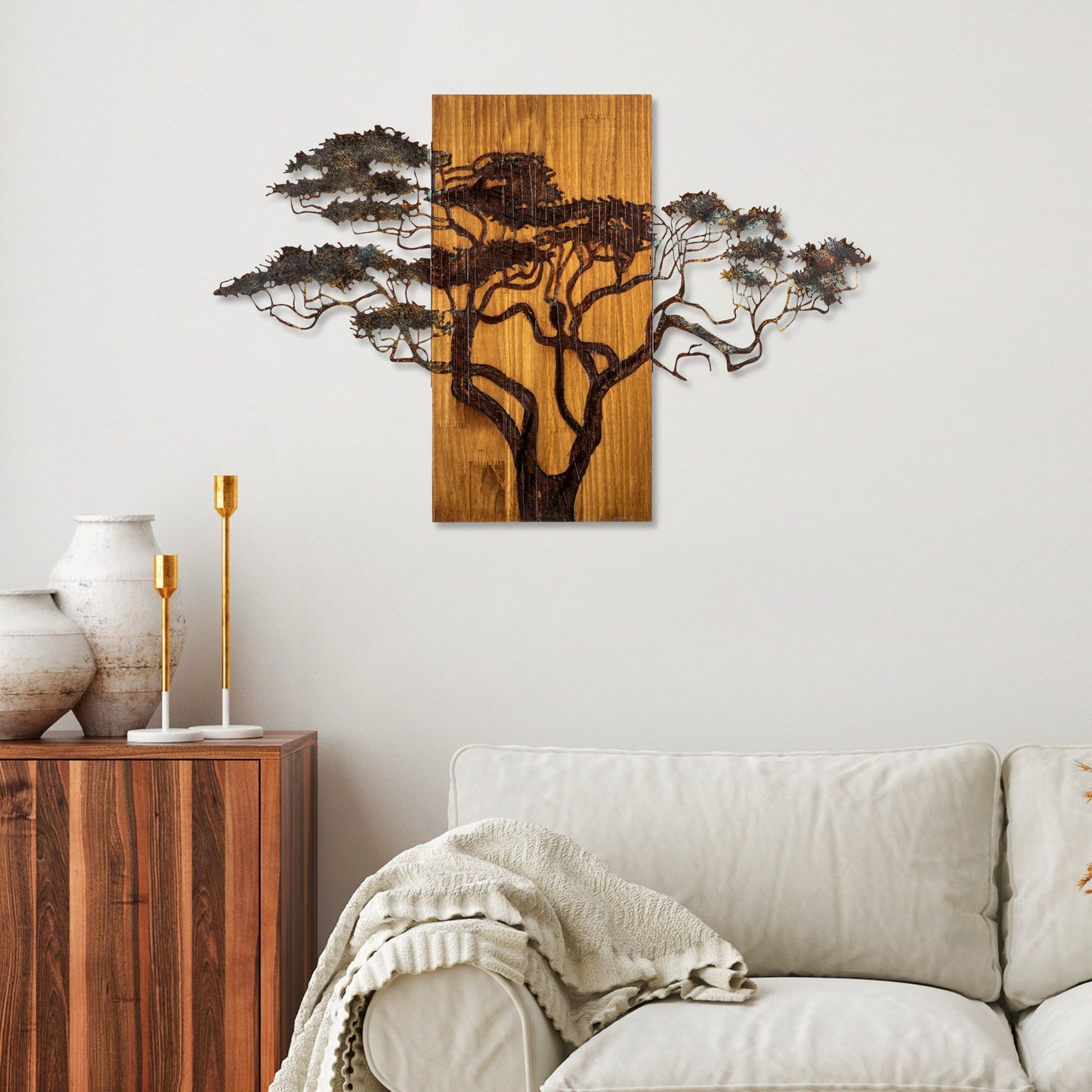 Zidna dekoracija drvena, Acacia Tree - 387-A