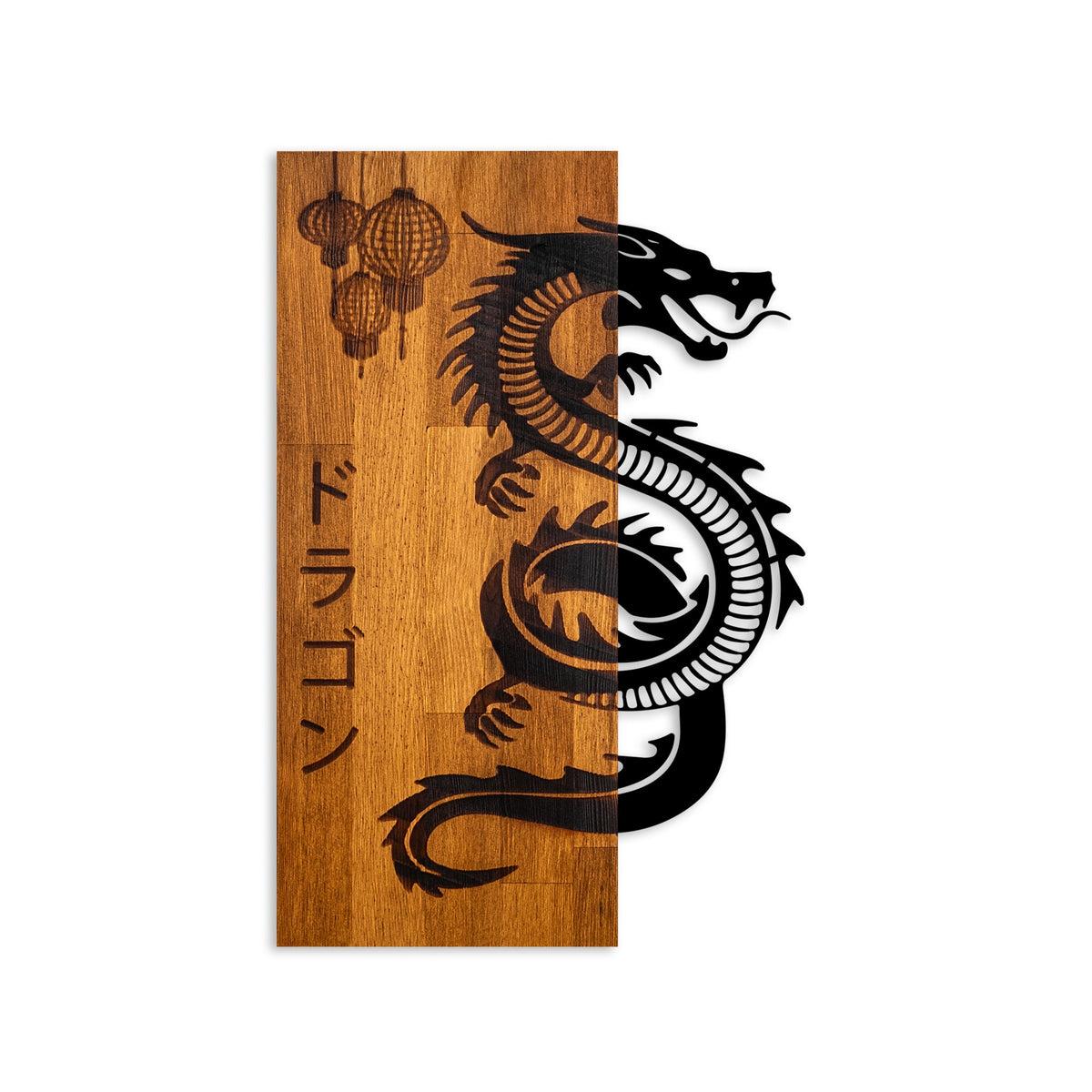 Drvena zidna dekoracija Dragon
