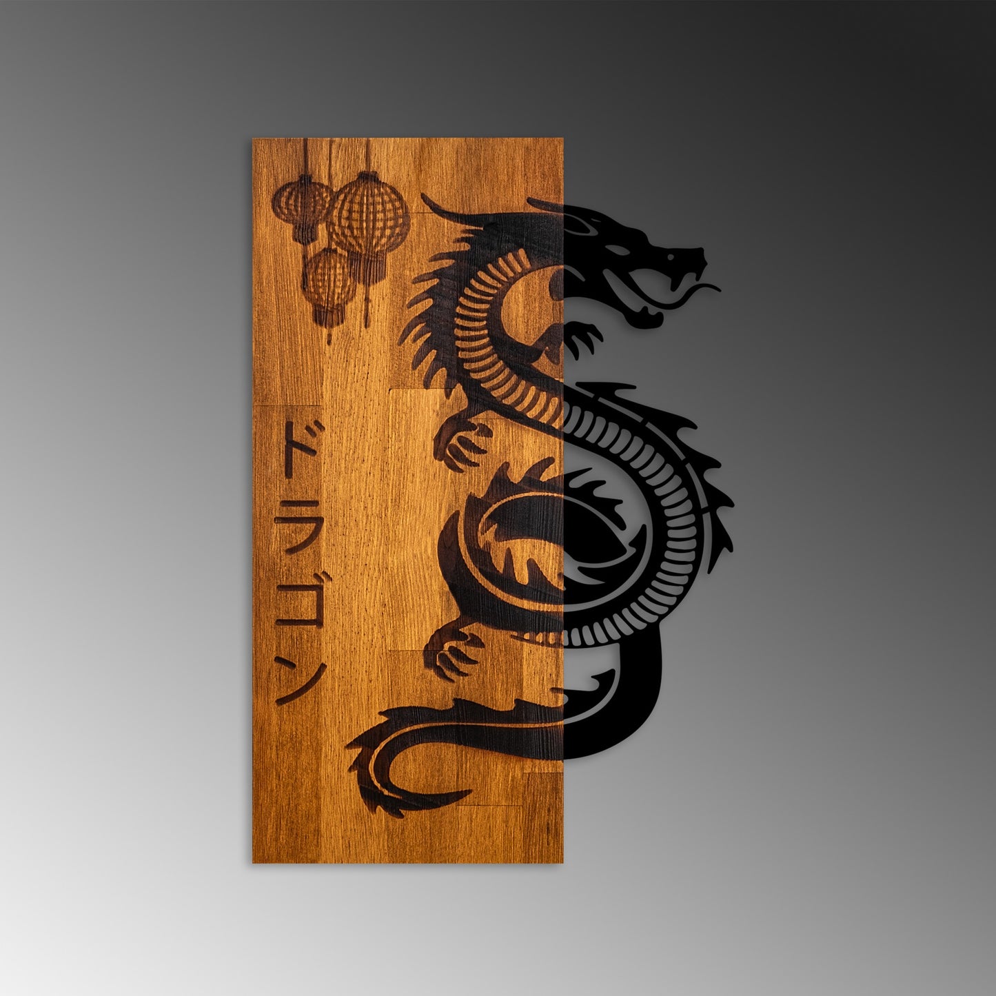 Drvena zidna dekoracija Dragon