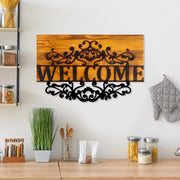 Drvena zidna dekoracija Welcome