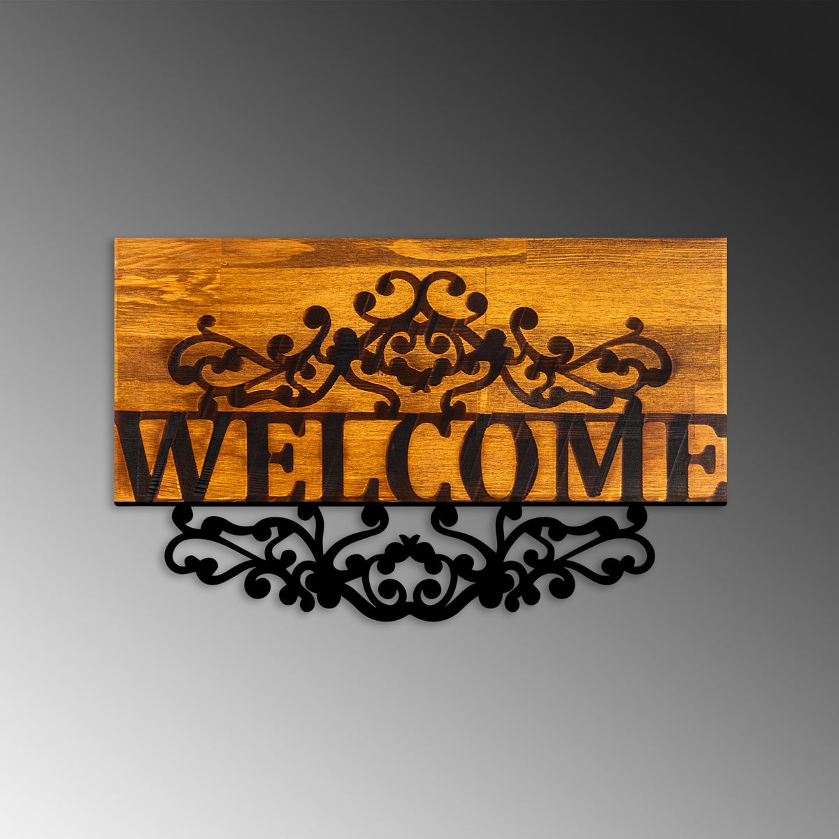 Drvena zidna dekoracija Welcome