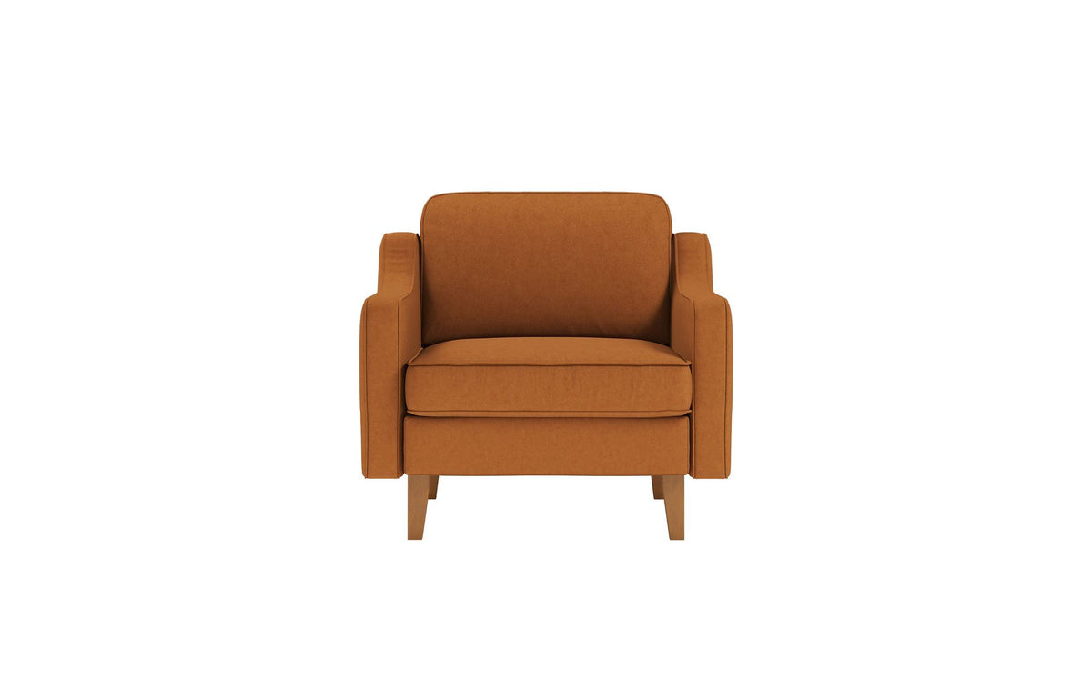Sofa jednosjed 431, karamela, orah